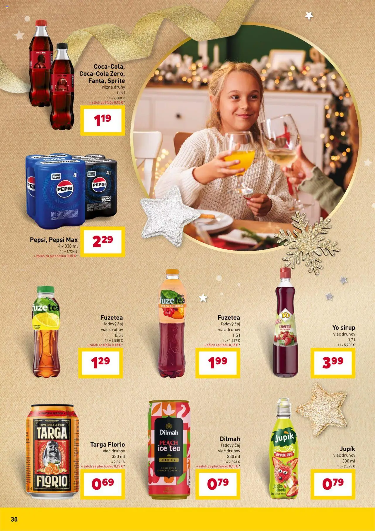 Nové Billa akcie – leták je platný od 15.10.2025 | Strana: 30 | Produkty: Čaj, Sprite, Pepsi