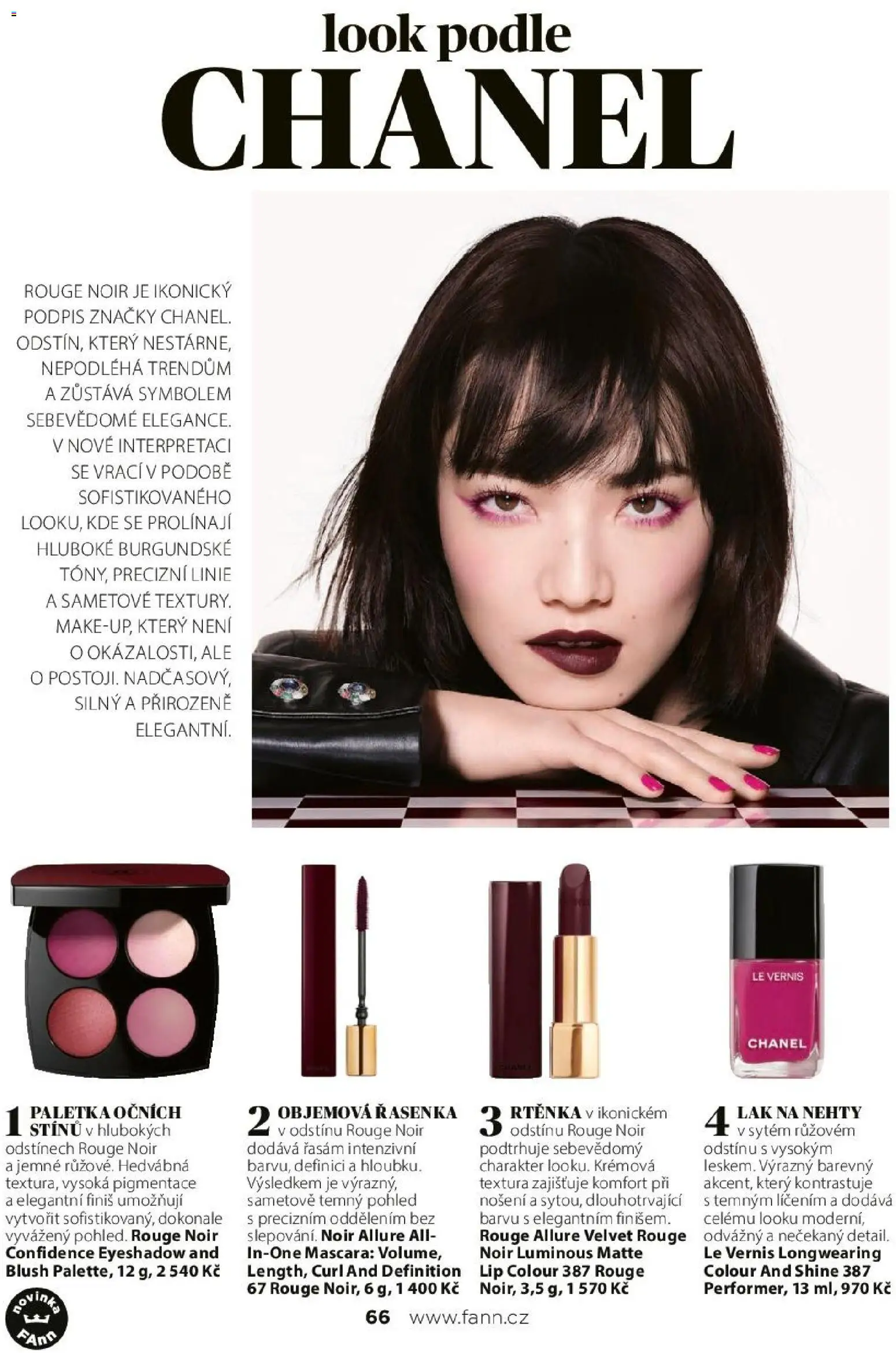 FAnn parfumerie katalog Jaro 2025 od 24.02.2026 | Strana: 66 | Produkty: Velvet, Nehty, Řasenka, Lak na nehty