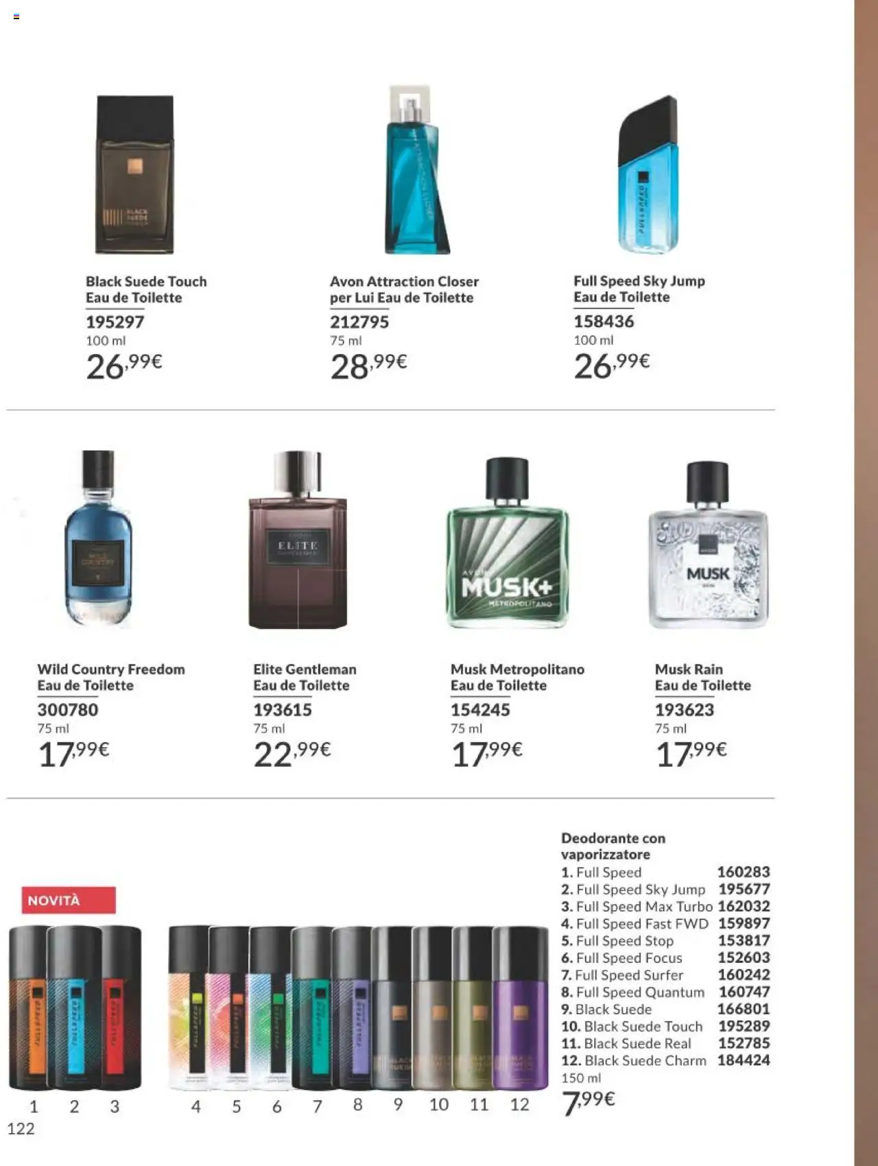 Volantino Avon del 01.10.2025 | Pagina: 122 | Prodotti: Deodorante