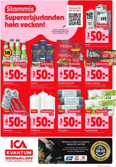 ICA Kvantum reklamblad aktuell från 08.09.2025 | Sida: 6 | Produkter: Avfallspåsar, Timjan, Pizzakit, Telefon