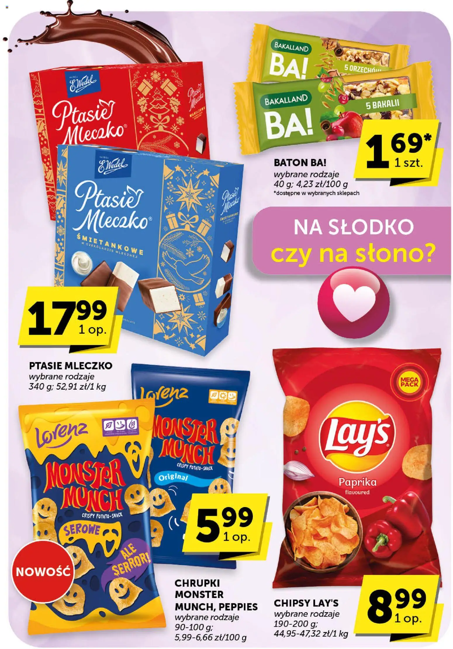 Euro Sklep Gazetka od 30.10.2025 | Strona: 36 | Produkty: Chipsy, Chrupki, Baton, Ptasie mleczko