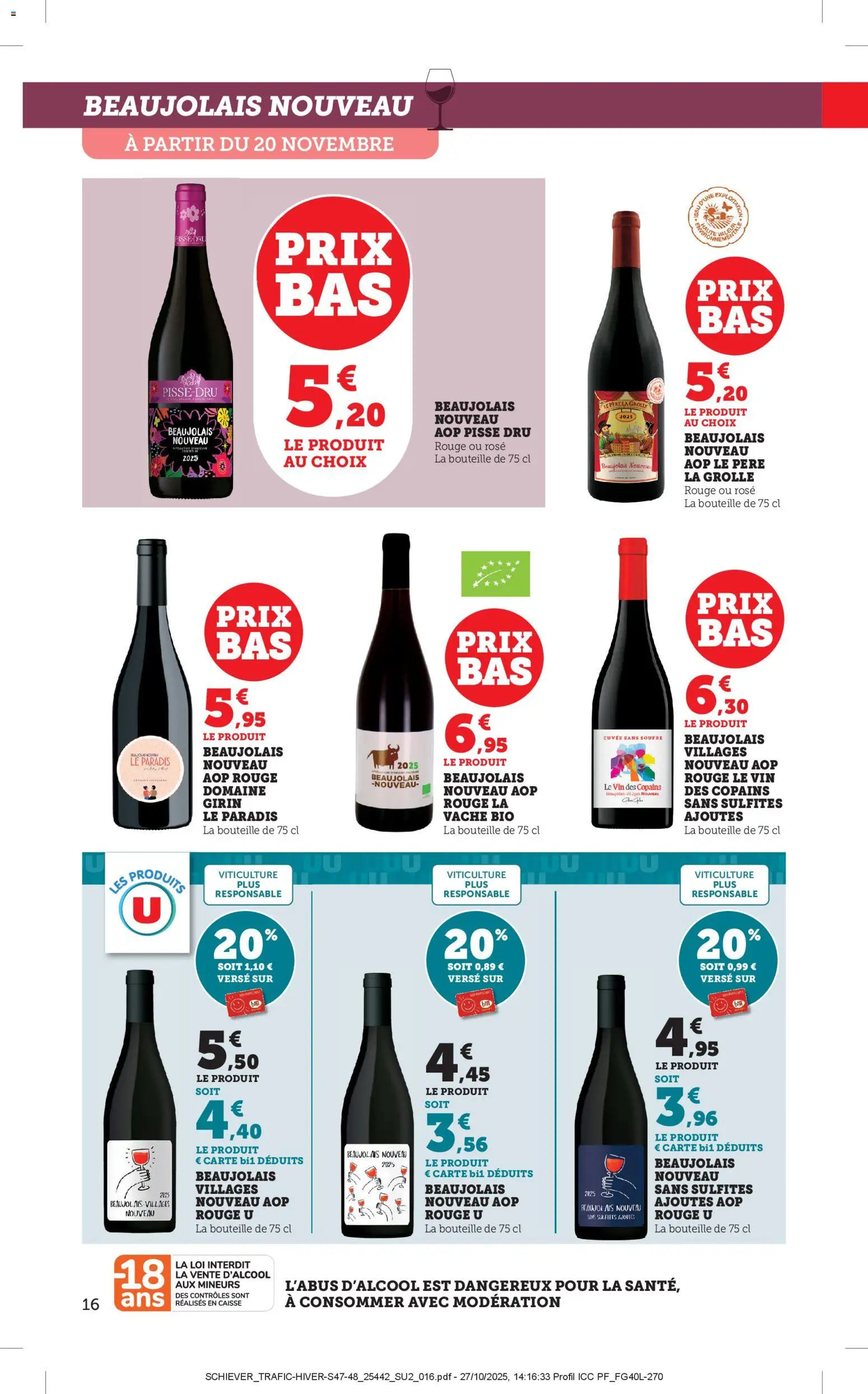 {H1} | Page: 16 | Produits: Vin, Beaujolais Nouveau