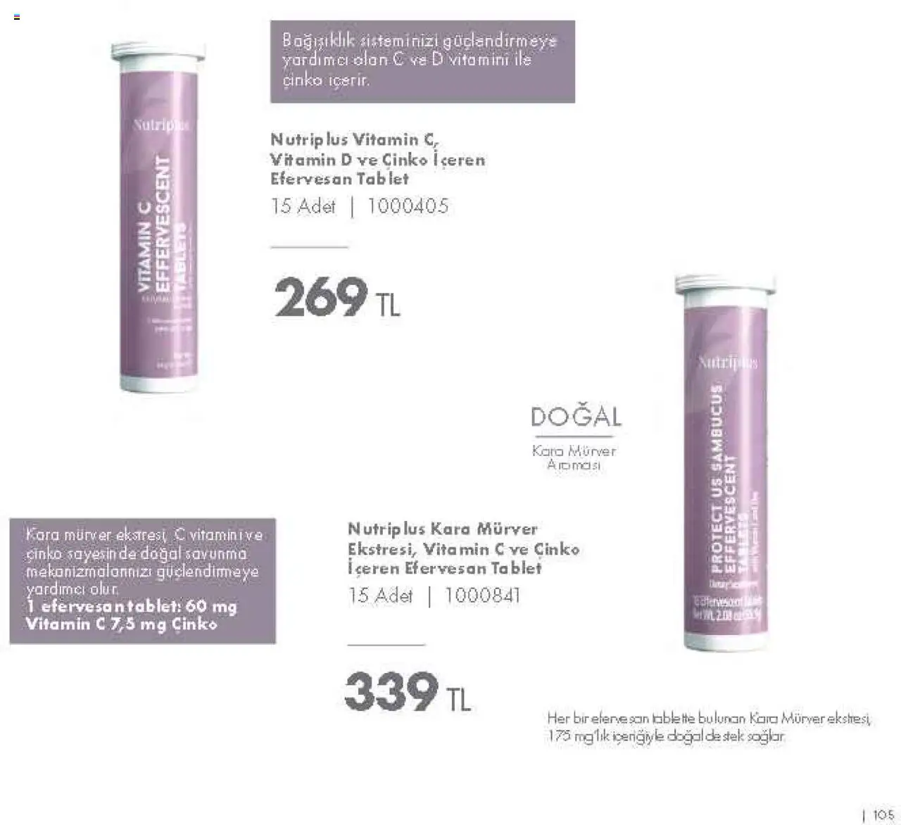 Farmasi Katalog - 01.09.2025 tarihinden itibaren geçerlidir | Sayfa: 105 | Ürünler: Tablet