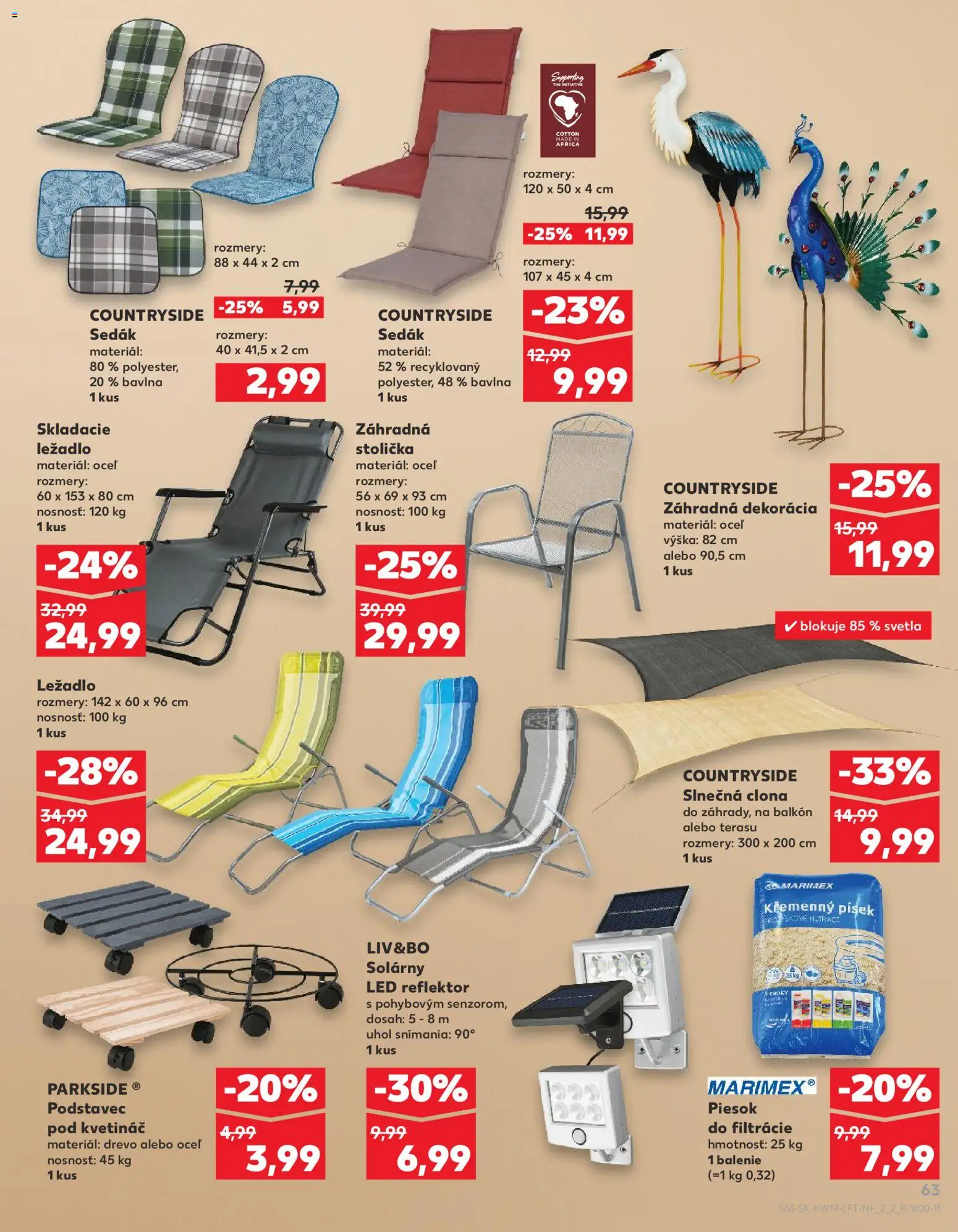 Nové Kaufland akcie – leták je platný od 23.04.2026 | Strana: 63 | Produkty: Led reflektor, Reflektor, Parkside, Kvetináč