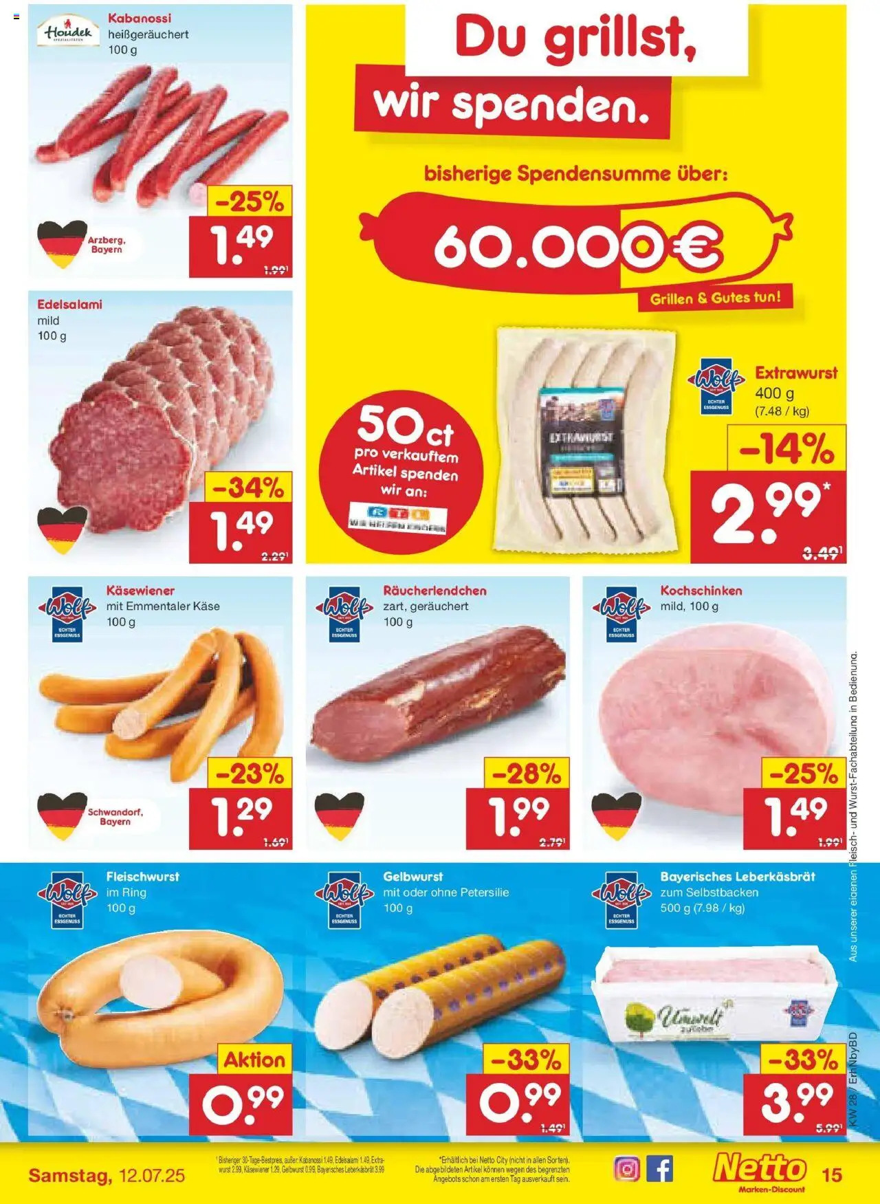 Netto Marken-Discount prospekt Ergolding	 - gültig ab dem 07.07.2025 | Seite: 17 | Produkte: Käse, Wurst, Petersilie, Fleisch
