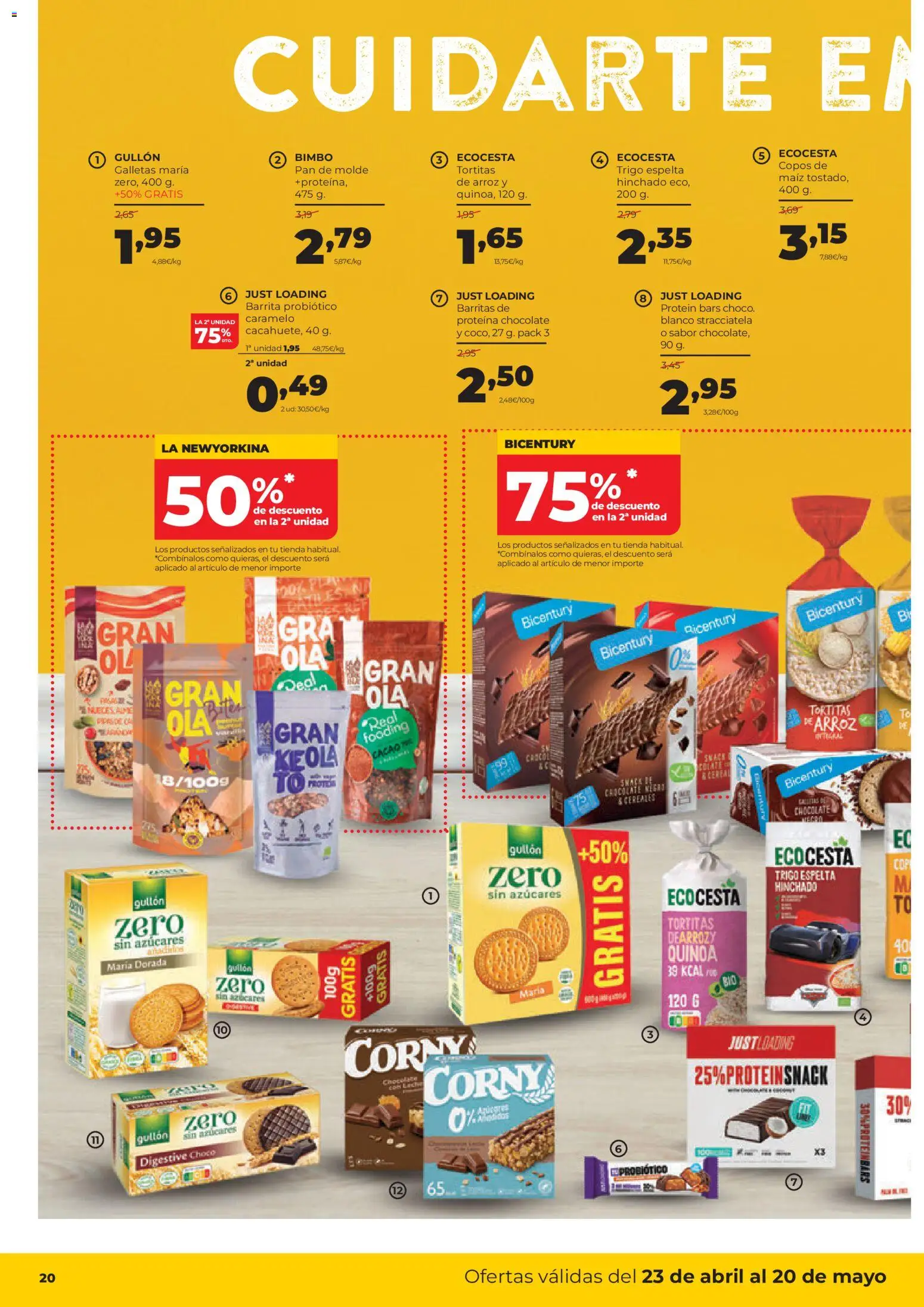 Alimerka folleto Castilla y León │ válido desde el 23.04.2026 | Página: 22 | Productos: Chocolate, Arroz, Galletas, Pan de molde