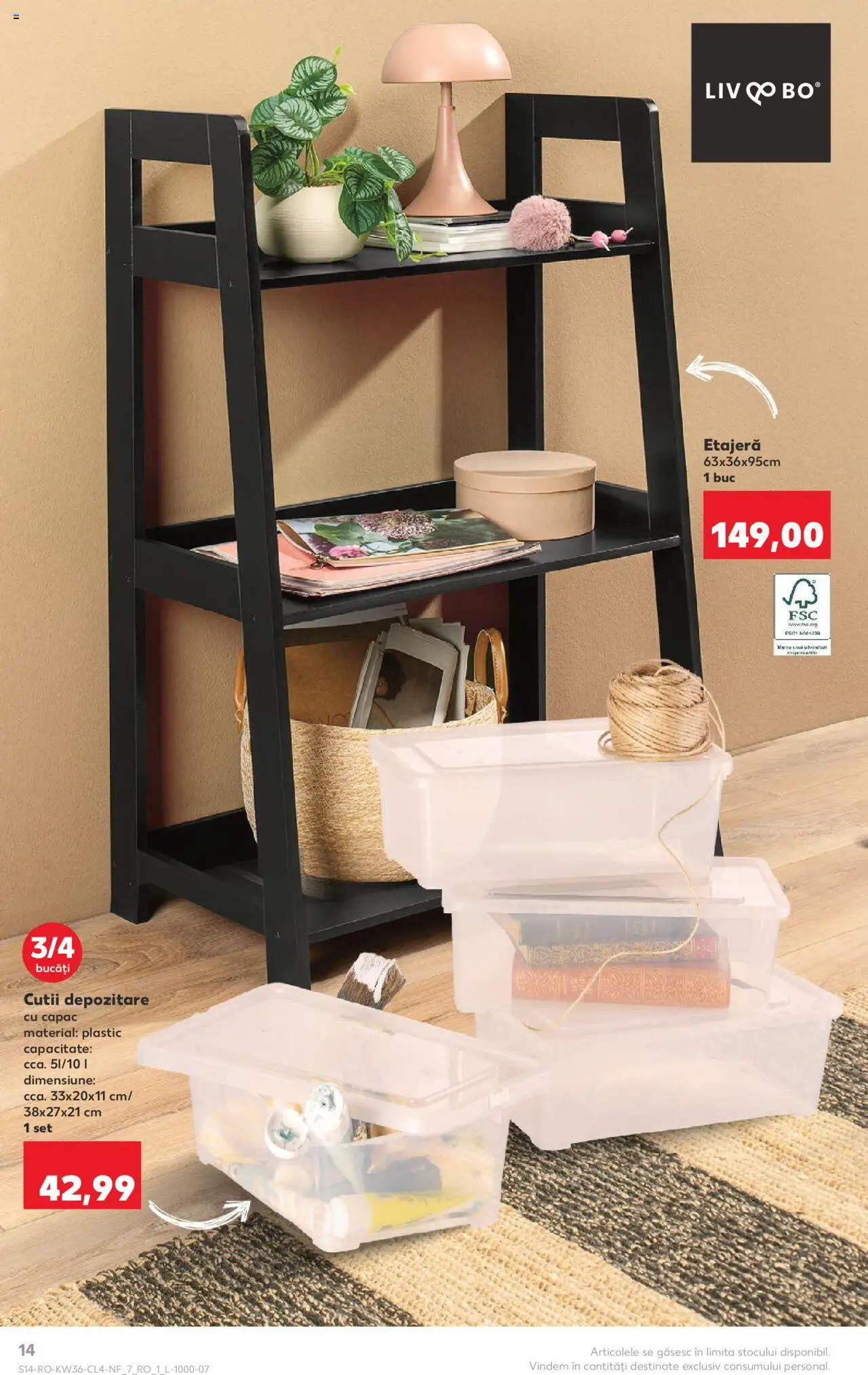 Noul catalog Kaufland – valabil de la 03.09.2025 | Pagină: 14 | Produse: Etajeră
