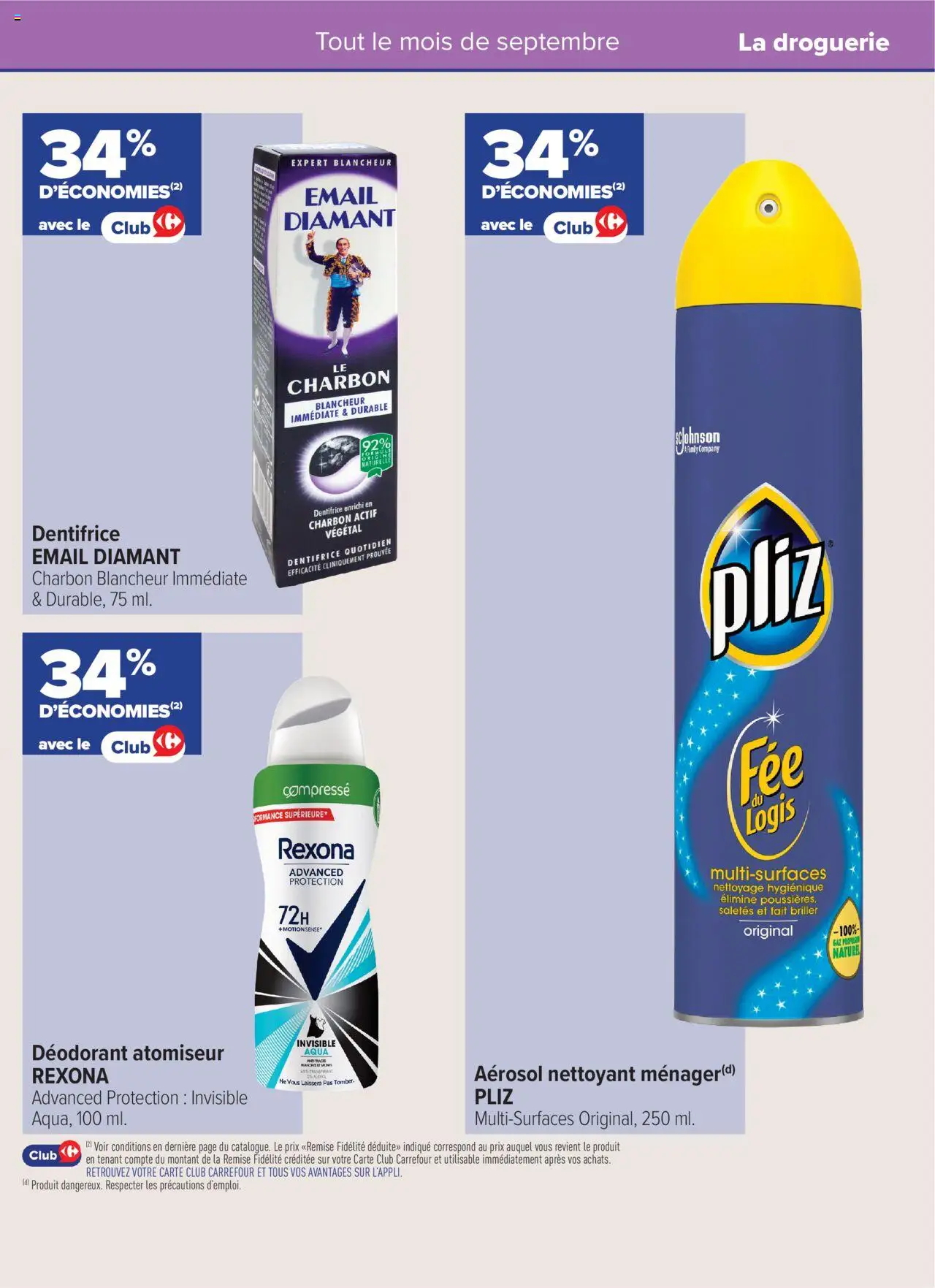  | Page: 10 | Produits: Déodorant, Dentifrice