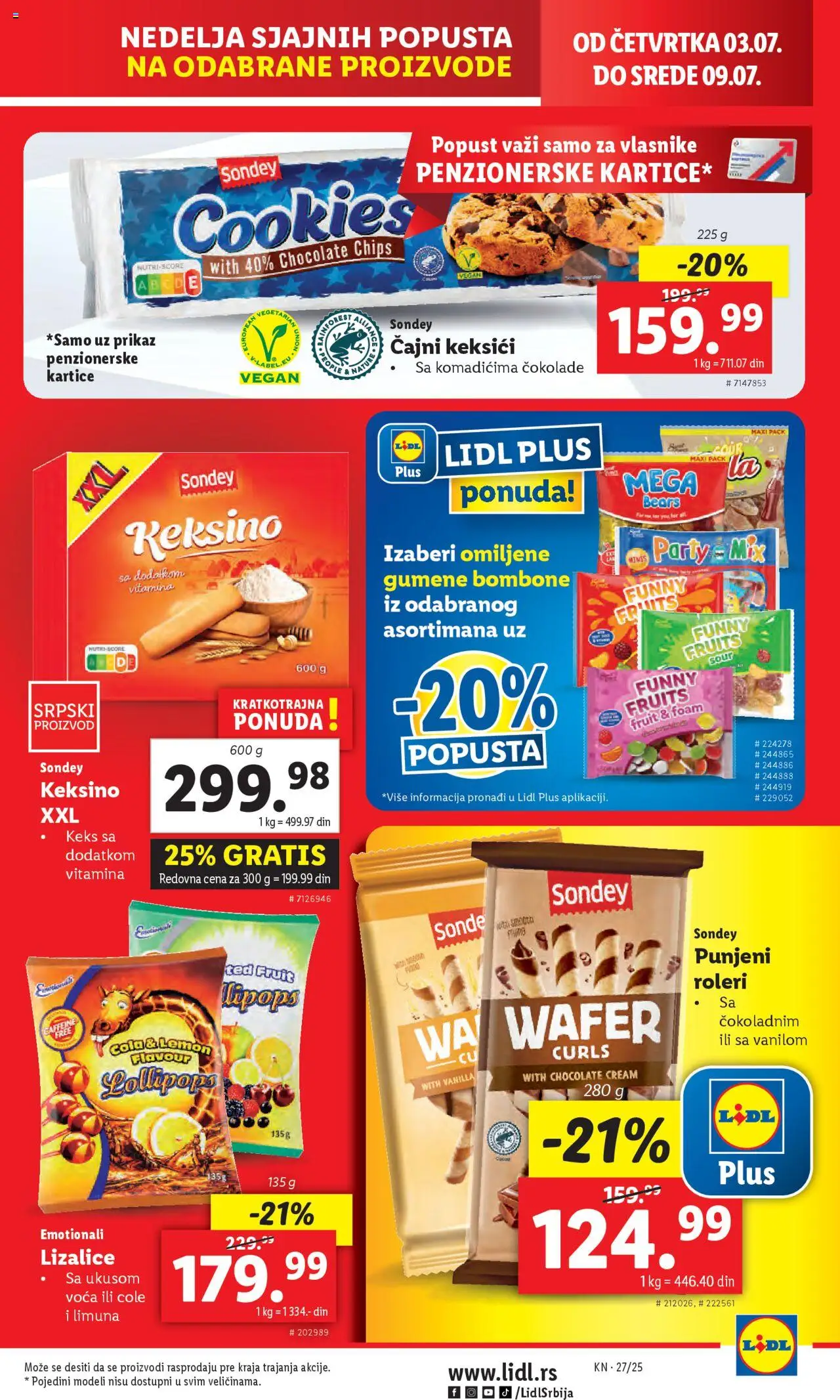 Lidl katalog - važi od 03.07.2025 | Strana: 25 | Proizvode: Bombone, Keks, Roleri, Gumene bombone