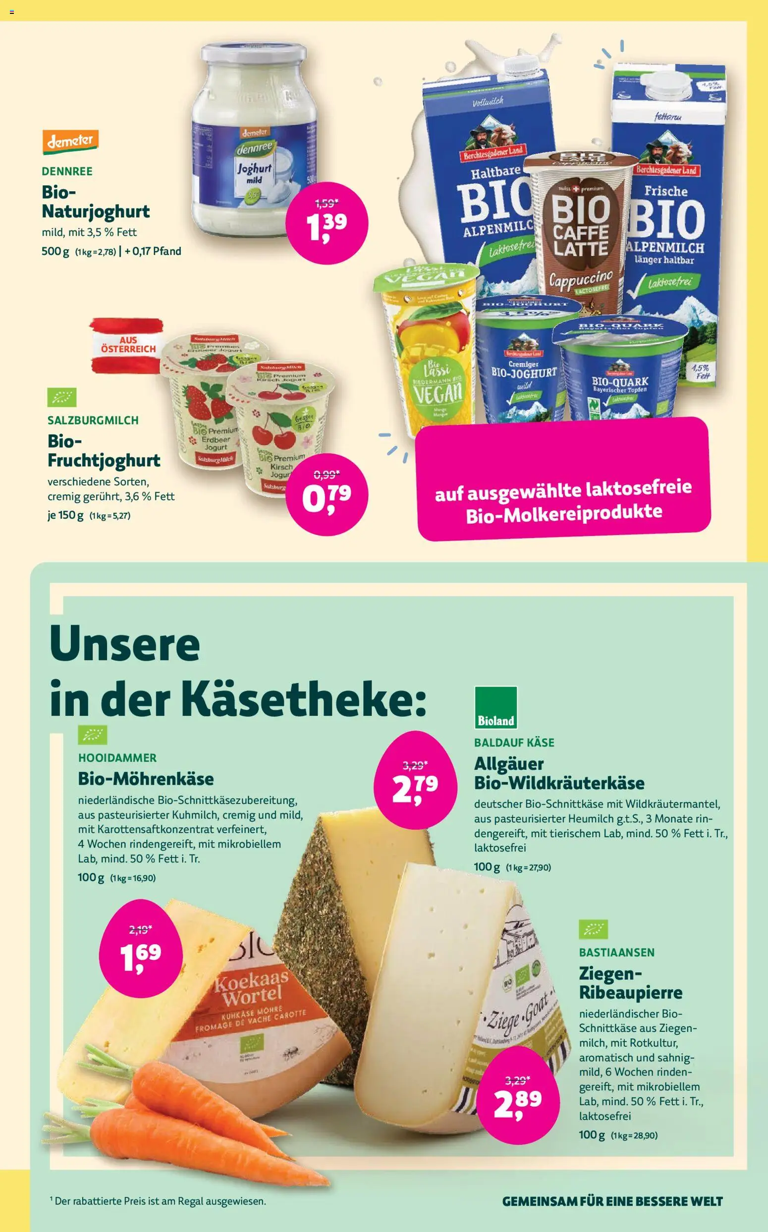 Denns BioMarkt Angebote gültig ab 25.03.2026 | Seite: 9 | Produkte: Regal, Käse, Joghurt