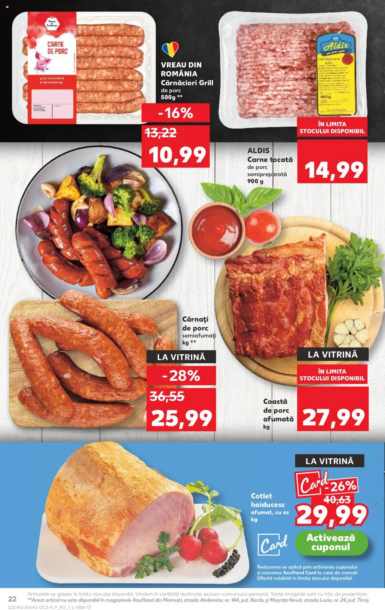 Kaufland RO akciós ujság - amely érvényes a következő dátumtól: 15.10.2025 | Oldal: 22 | Termékek: Grill