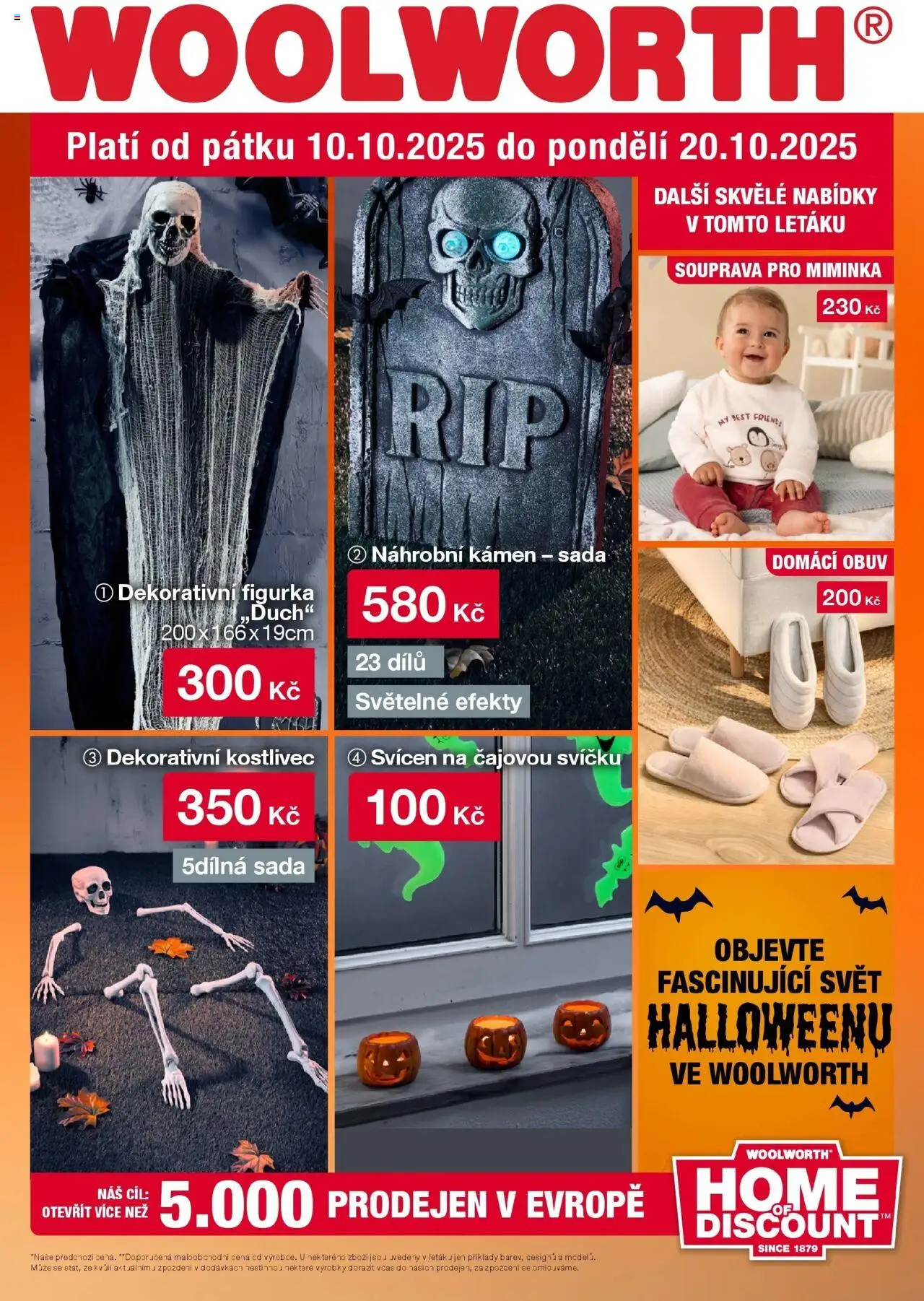 Woolworth leták od 10.10.2025 | Strana: 1 | Produkty: Obuv, Svícen, Cd