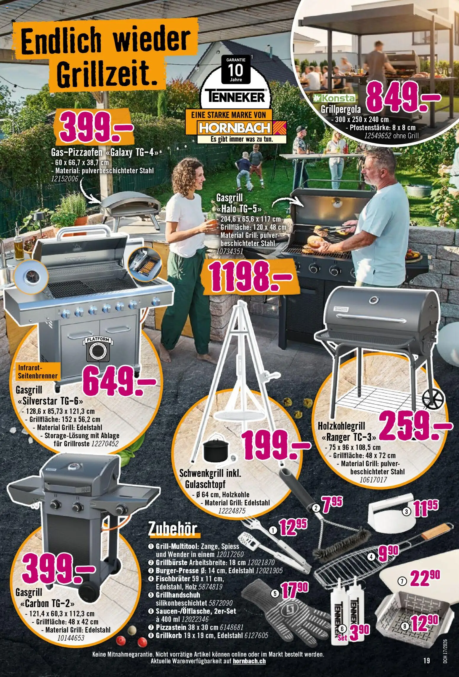 Hornbach aktionen – gültig ab 28.04.2026 | Seite: 19 | Produkte: Pulver, Grill