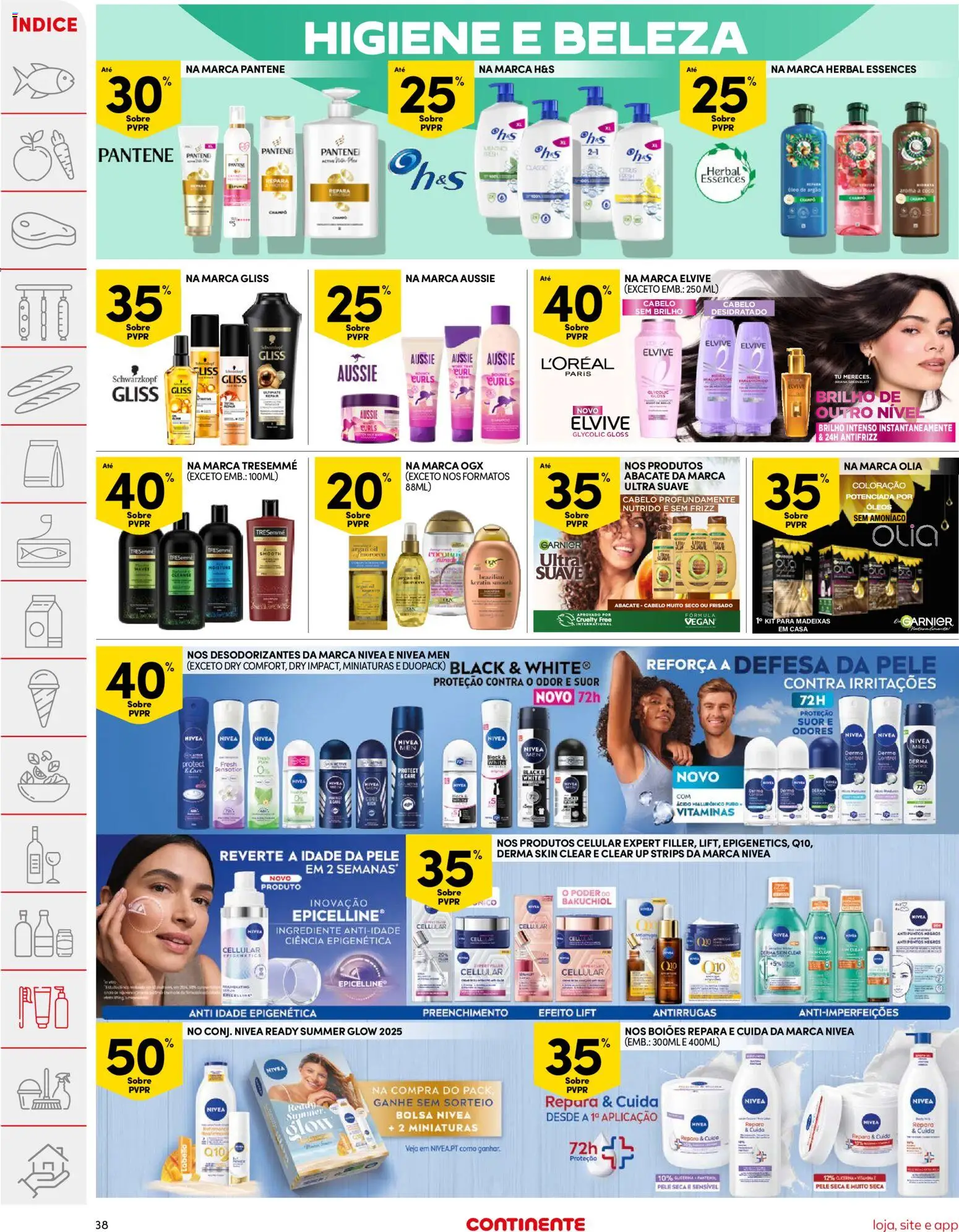 Continente folheto │ válido de 04.11.2025 | Página: 38 | Produtos: Gloss, Bolsa, Óleo, Abacate