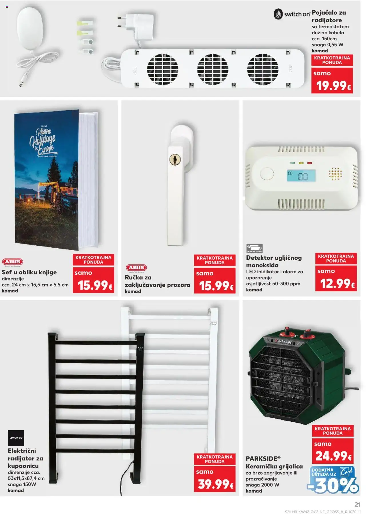 Kaufland katalog | vrijedi od 15.10.2025 | Stranica: 21 | Proizvodi: Radijator, Sef, Parkside
