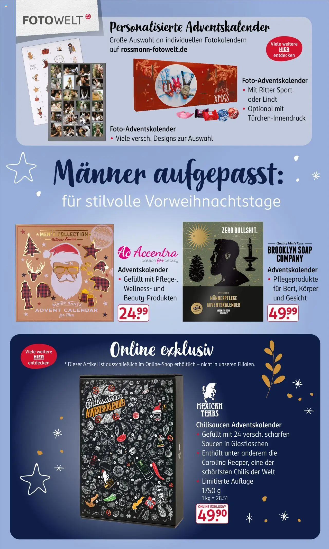Rossmann  Adventskalender – gültig ab 15.09.2025 | Seite: 4 | Produkte: Ritter sport, Lindt