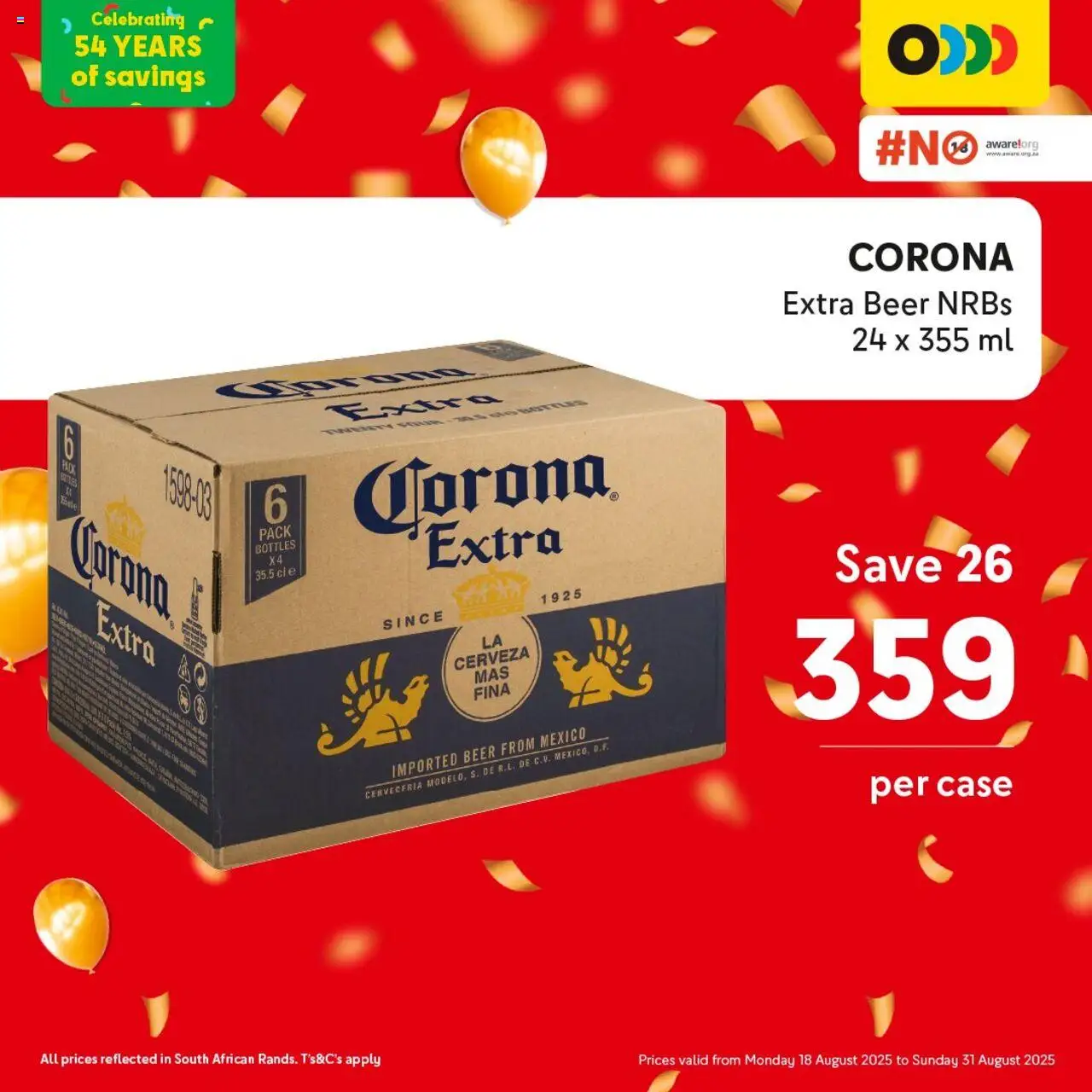 Makro Birthday Deals Beer │ valid from 18.08.2025 | Page: 1 | Products: Case, Beer
