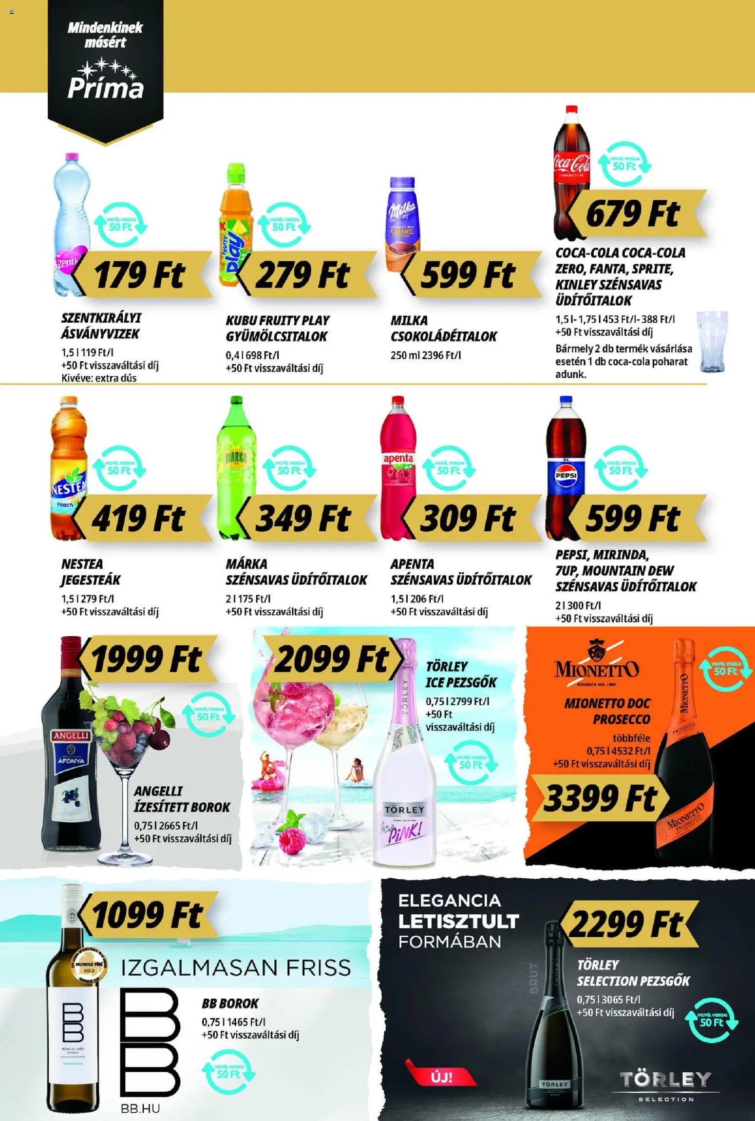 CBA Príma akciós ujság - amely érvényes a következő dátumtól: 13.11.2025 | Oldal: 12 | Termékek: Áfonya, Pepsi, Só