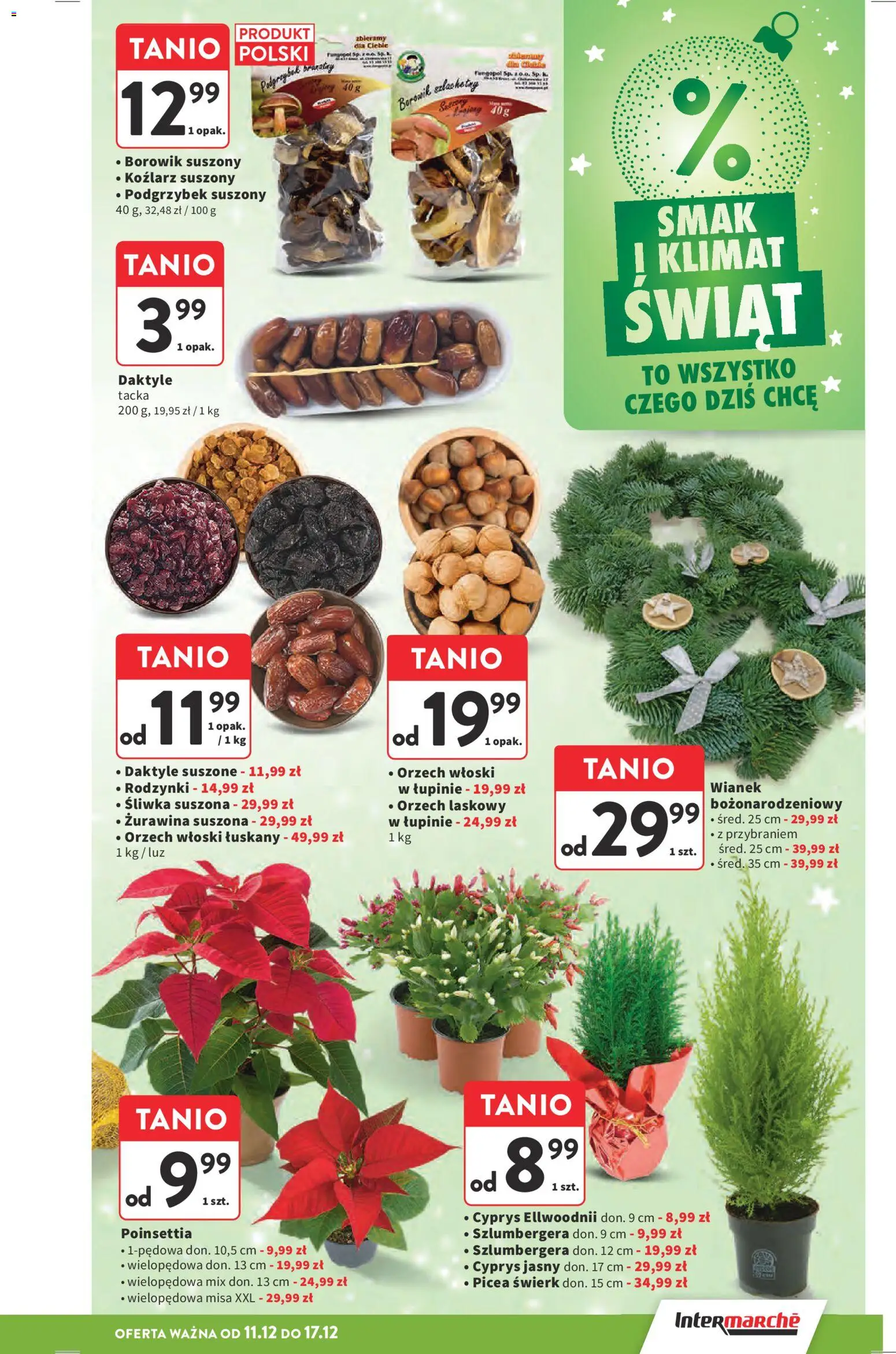 Intermarche Gazetka od 11.12.2025 | Strona: 28 | Produkty: Daktyle, Żurawina, Rodzynki