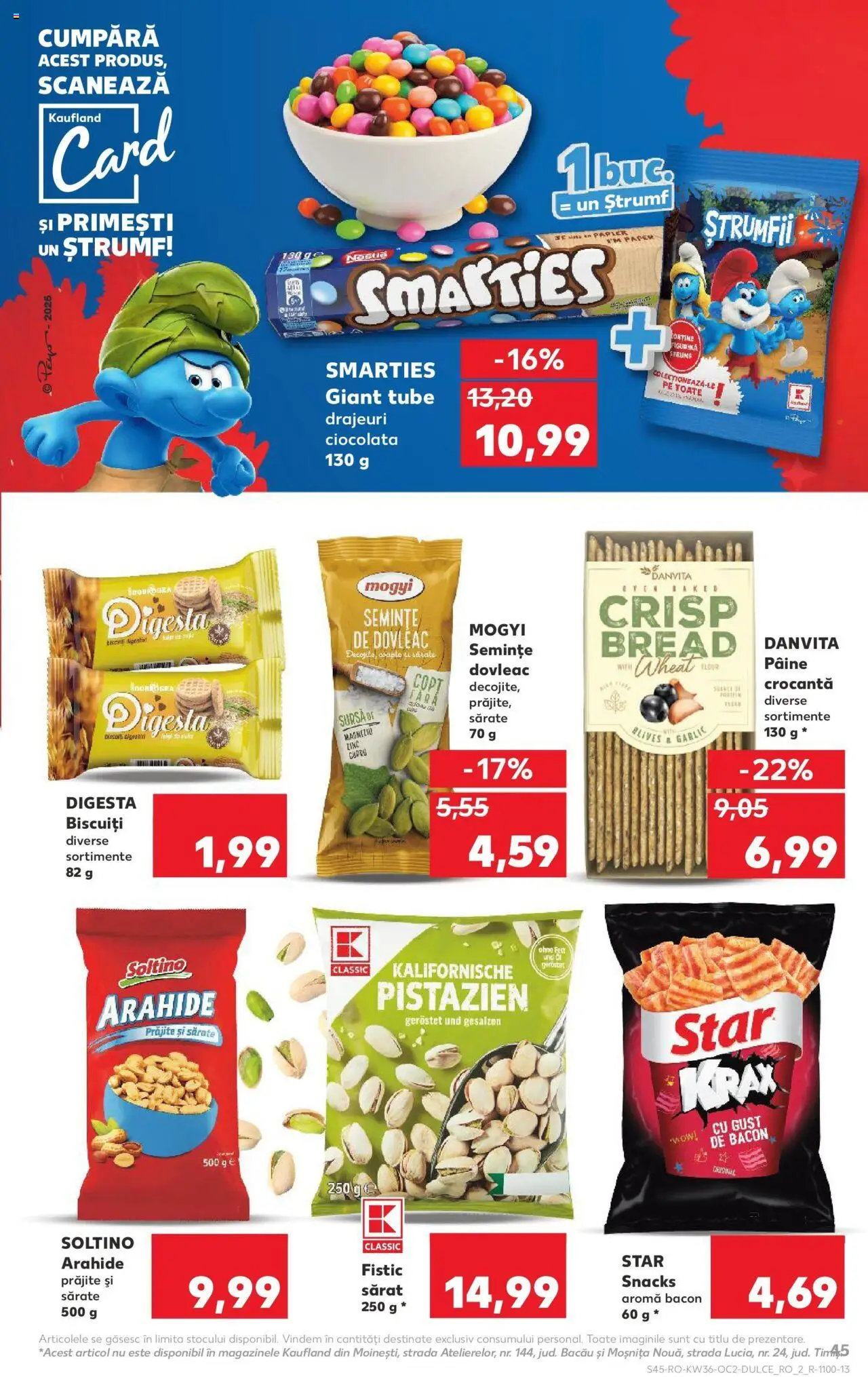 Noul catalog Kaufland – valabil de la 03.09.2025 | Pagină: 45 | Produse: Dovleac, Pâine, Ciocolată, Biscuiți