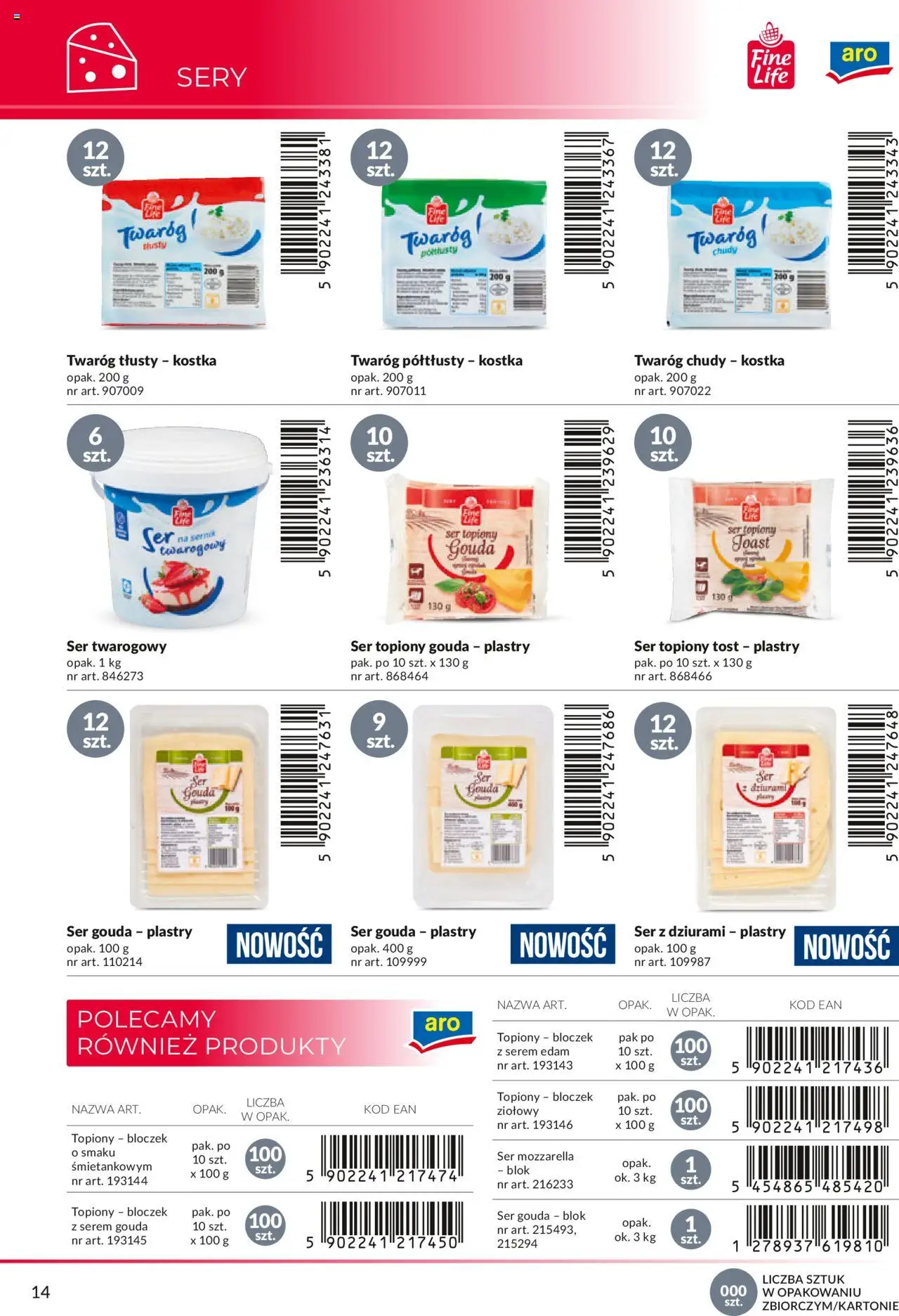 Makro Gazetka - Katalog marek własnych dla właścicieli sklepów od 18.04.2024 | Strona: 14 | Produkty: Ser