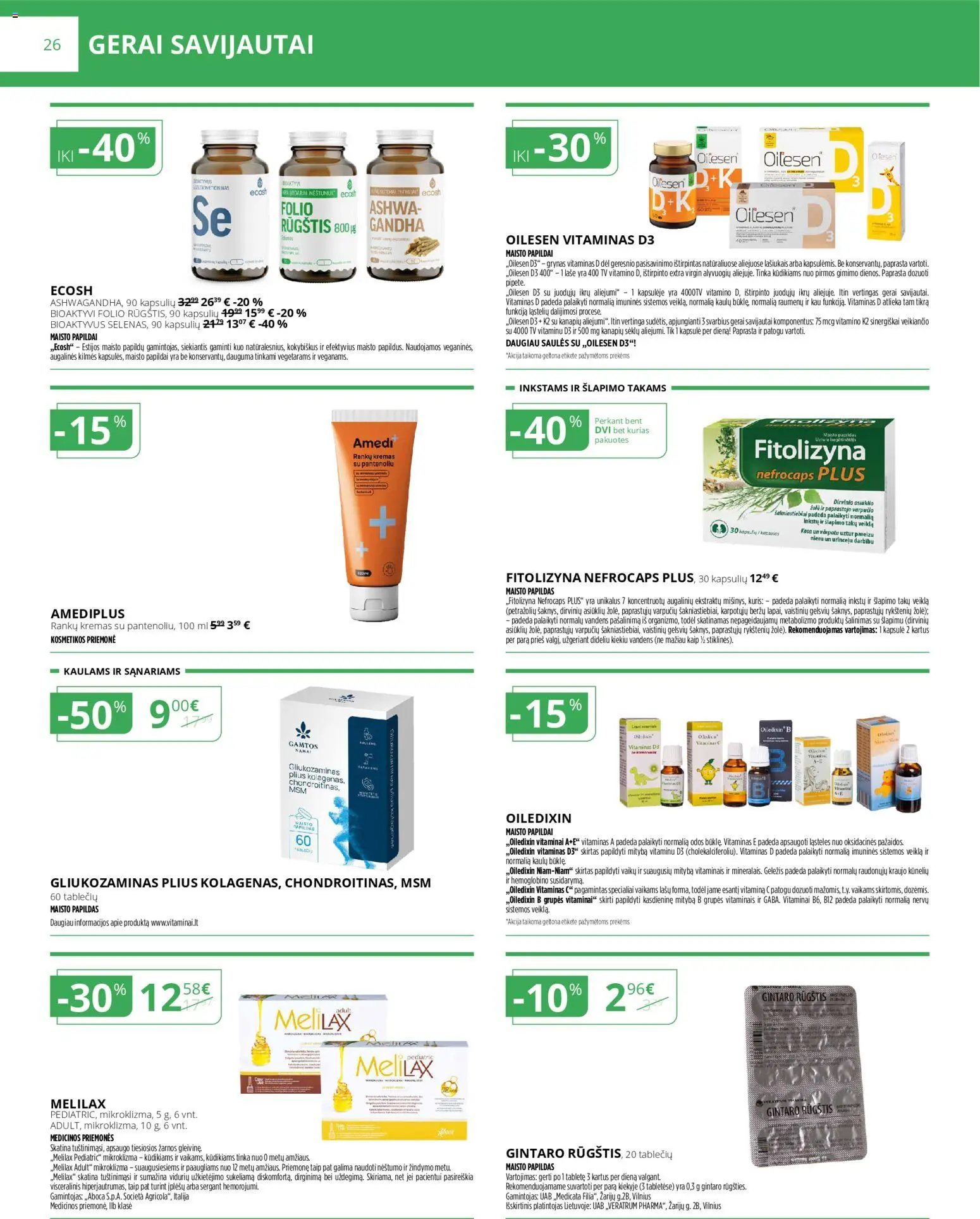 Norfa vaistinė akcijos nuo 01.12.2025 | Puslapis: 26 | Prekių: Tv, Kremas