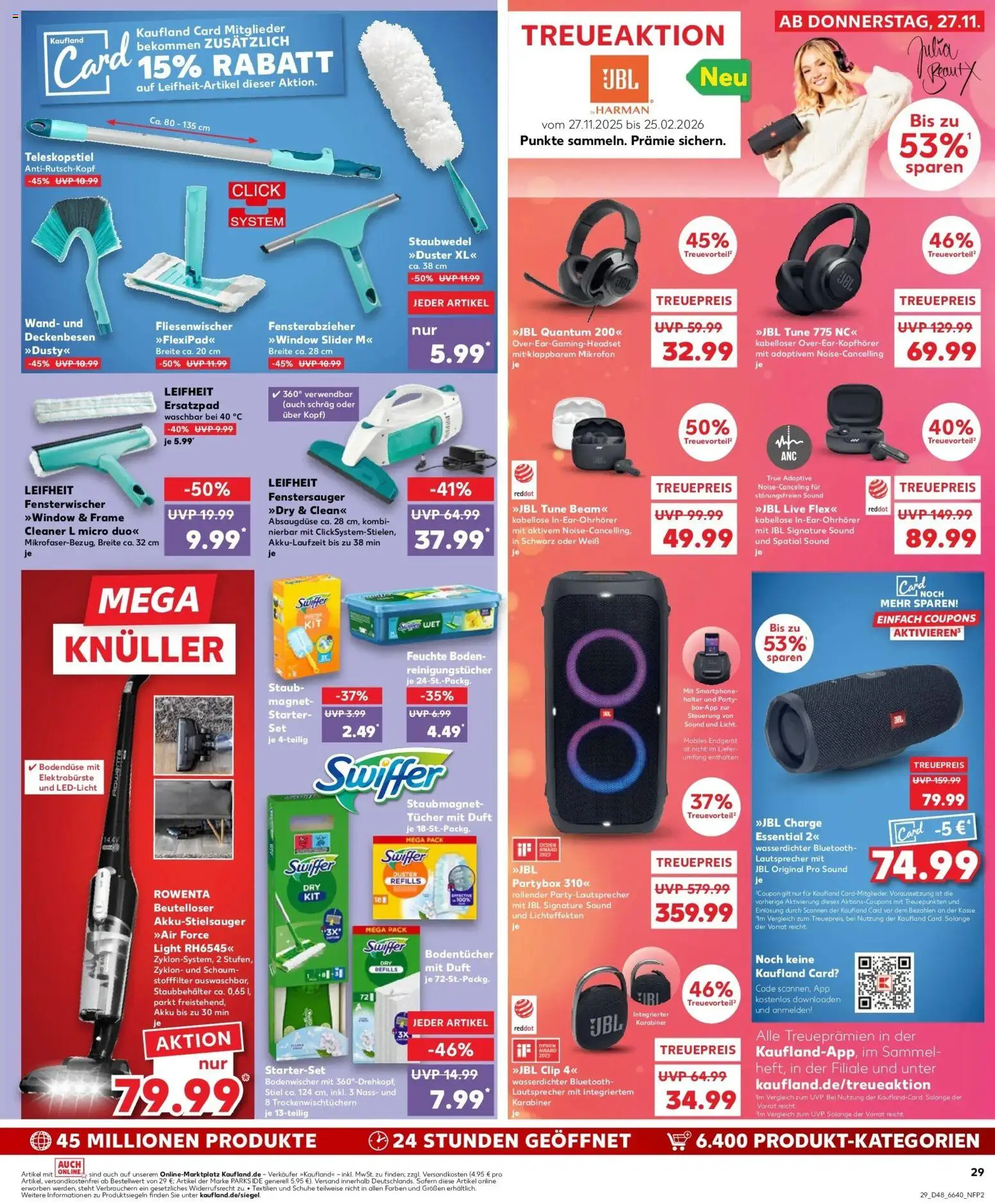 Kaufland prospekt Rottenburg Am Neckar	 – gültig ab 30.11.2025 | Seite: 29 | Produkte: Mikrofon, Reinigungstücher, Headset, Swiffer