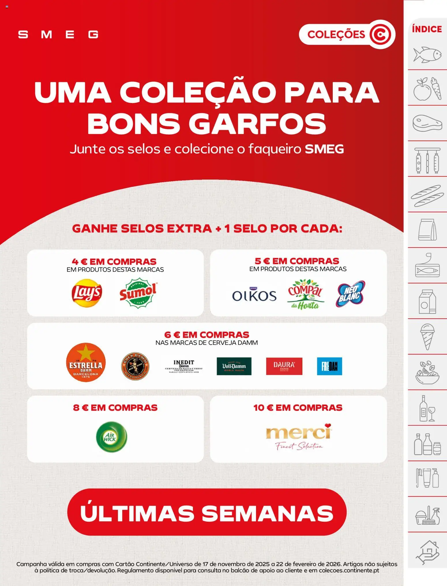 Continente folheto │ válido de 27.01.2026 | Página: 47 | Produtos: Garfos, Chocolate, Cerveja