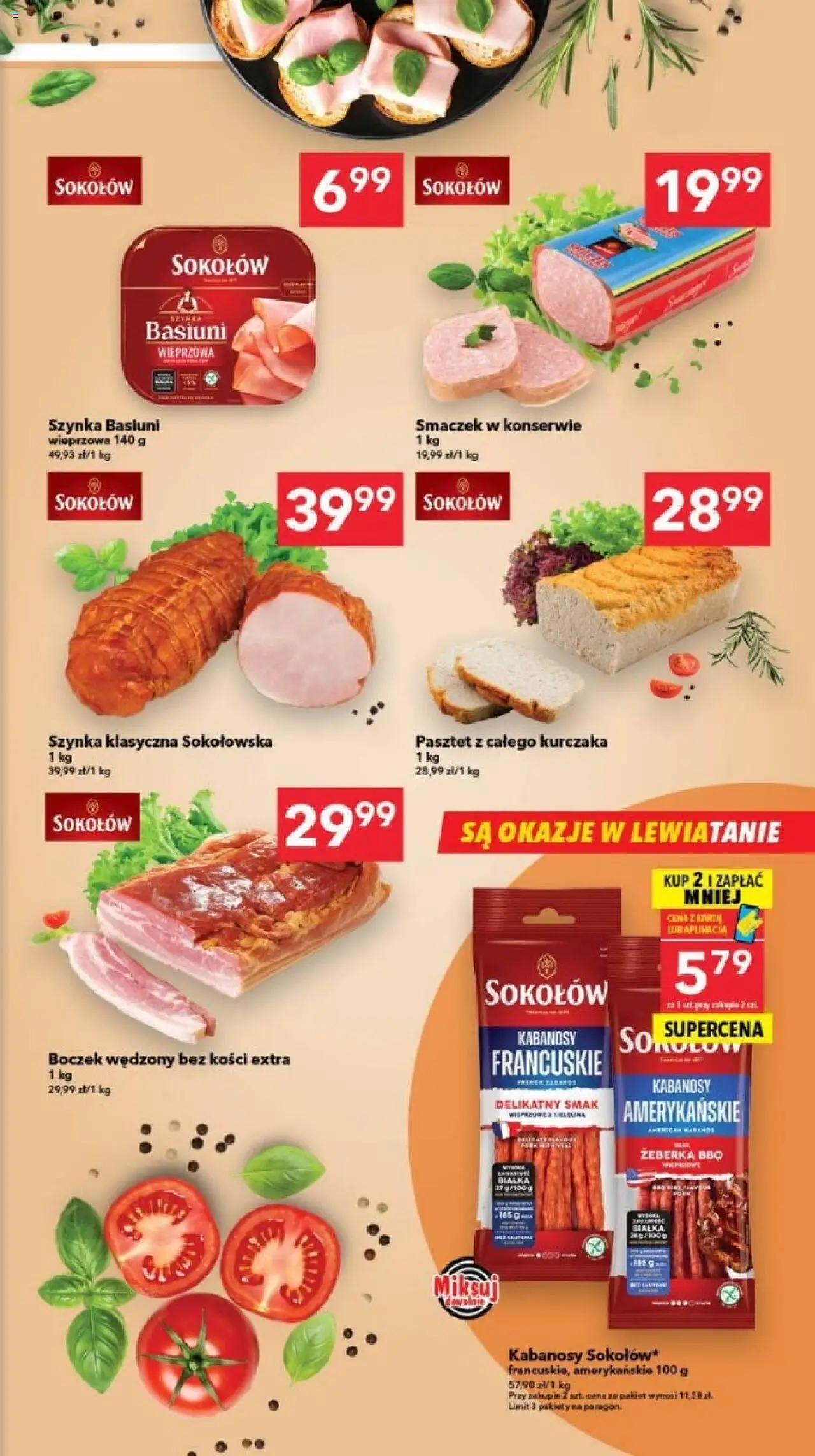Lewiatan gazetka - Szczecin od 23.10.2025 | Strona: 3 | Produkty: Karta, Szynka, Boczek wędzony, Boczek
