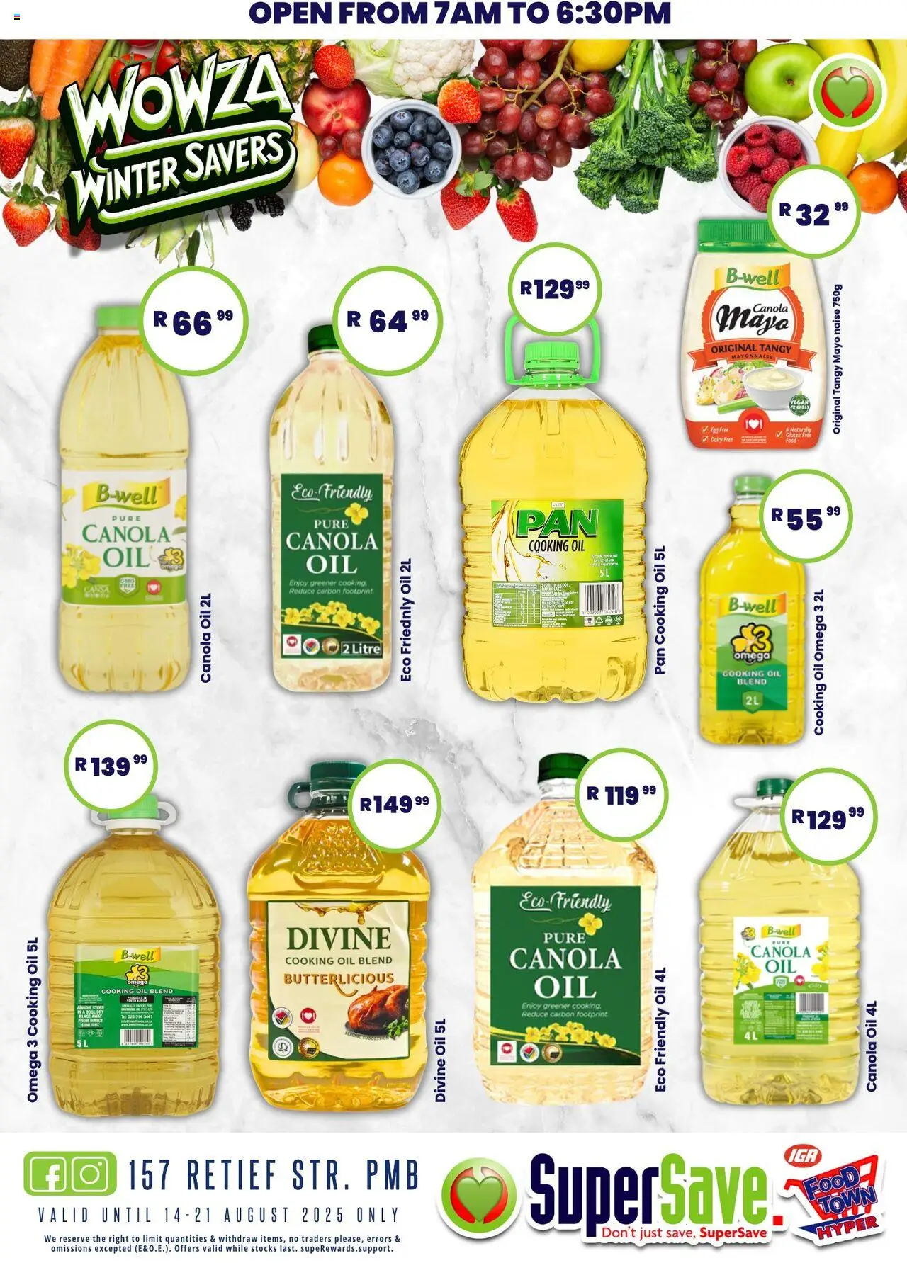 Super Save Specials │ valid from 14.08.2025 | Page: 41 | Products: Oil, Mayonnaise