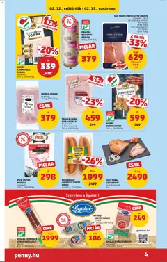 KARÁT CSIRKEMELL SONKA, szeletelt, 100 g, 3390 Ft/kg - amely érvényes a következő dátumtól: 12.02.2026 | Oldal: 6