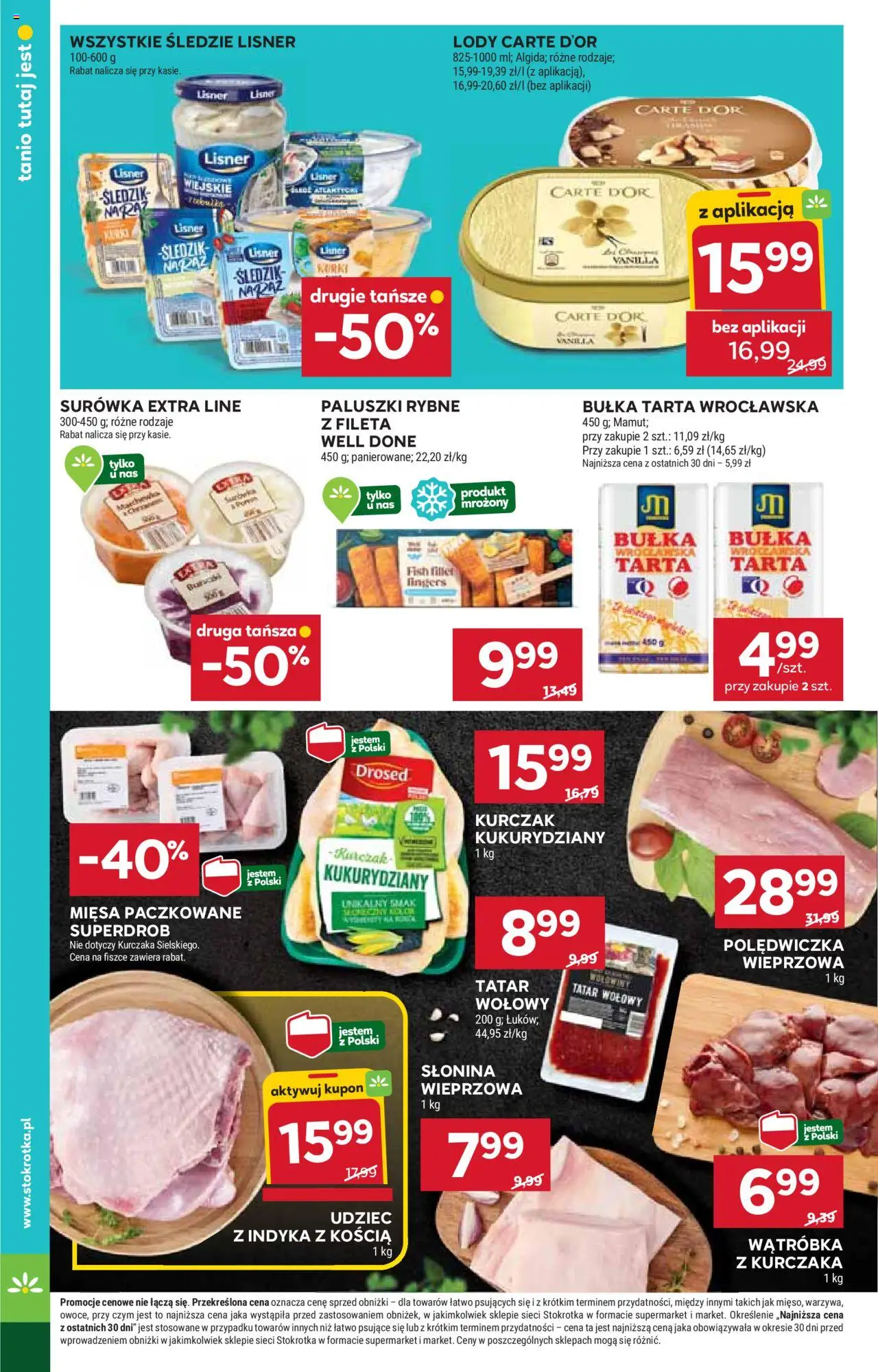 Stokrotka Gazetka - Market od 16.10.2025 | Strona: 10 | Produkty: Słonina, Bułka tarta, Paluszki rybne, Paluszki