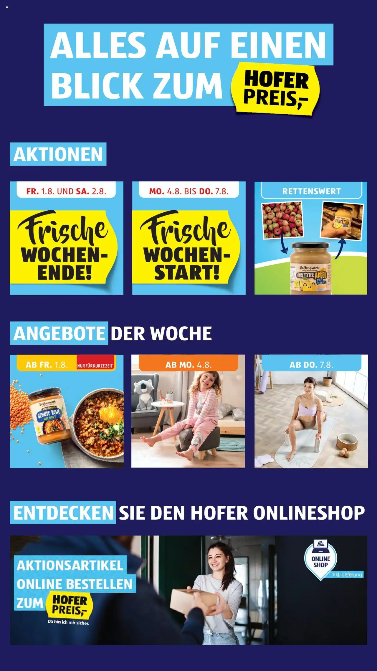 Hofer Flugblatt gültig ab 01.08.2025 | Seite: 2 | Produkte: Gemüse, Äpfel