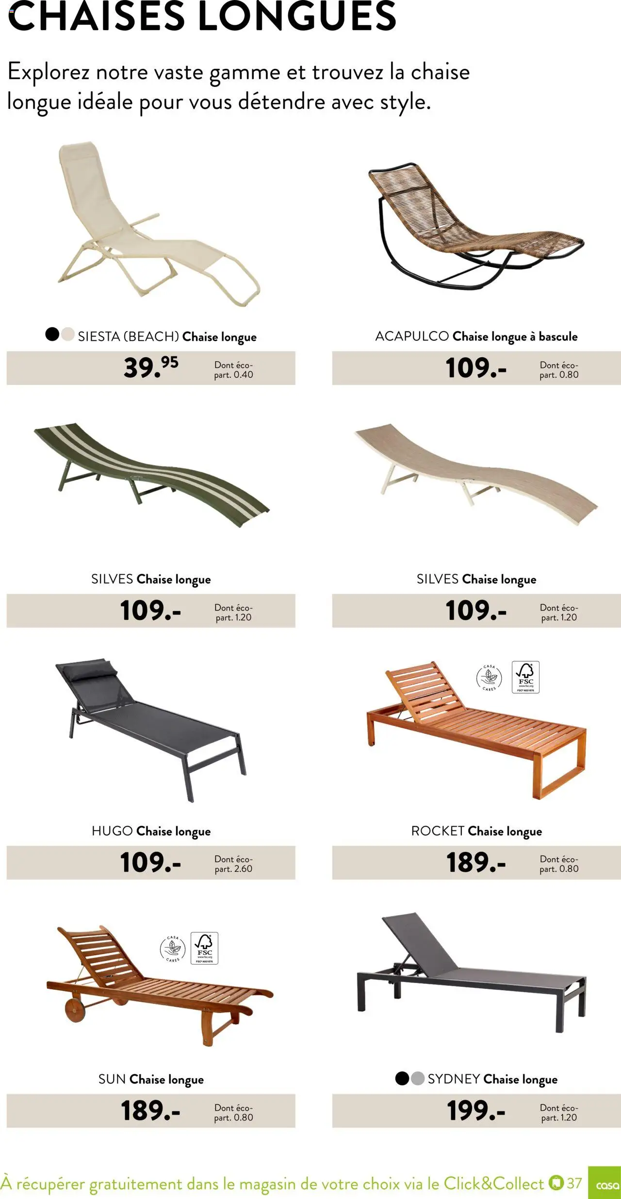  | Page: 37 | Produits: Chaise longue, Chaise
