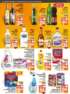 COOP Jednota leták platný od 29.01.2026 | Strana: 23 | Produkty: Slivovica, Čistiaci prostriedok, Vodka, Coccolino