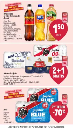 Delhaize folder week 11 - Voorbeeld van een folder van Delhaize, geldig van 12.03.2026 | Pagina: 44 | Producten: Fles, Bier, Fanta, Alcohol