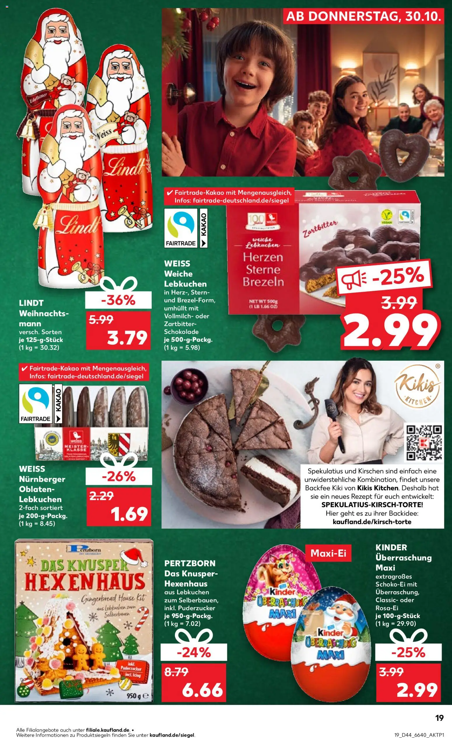 Kaufland prospekt Speyer	 – gültig ab 02.11.2025 | Seite: 19 | Produkte: Schokolade, Kirschen, Lindt