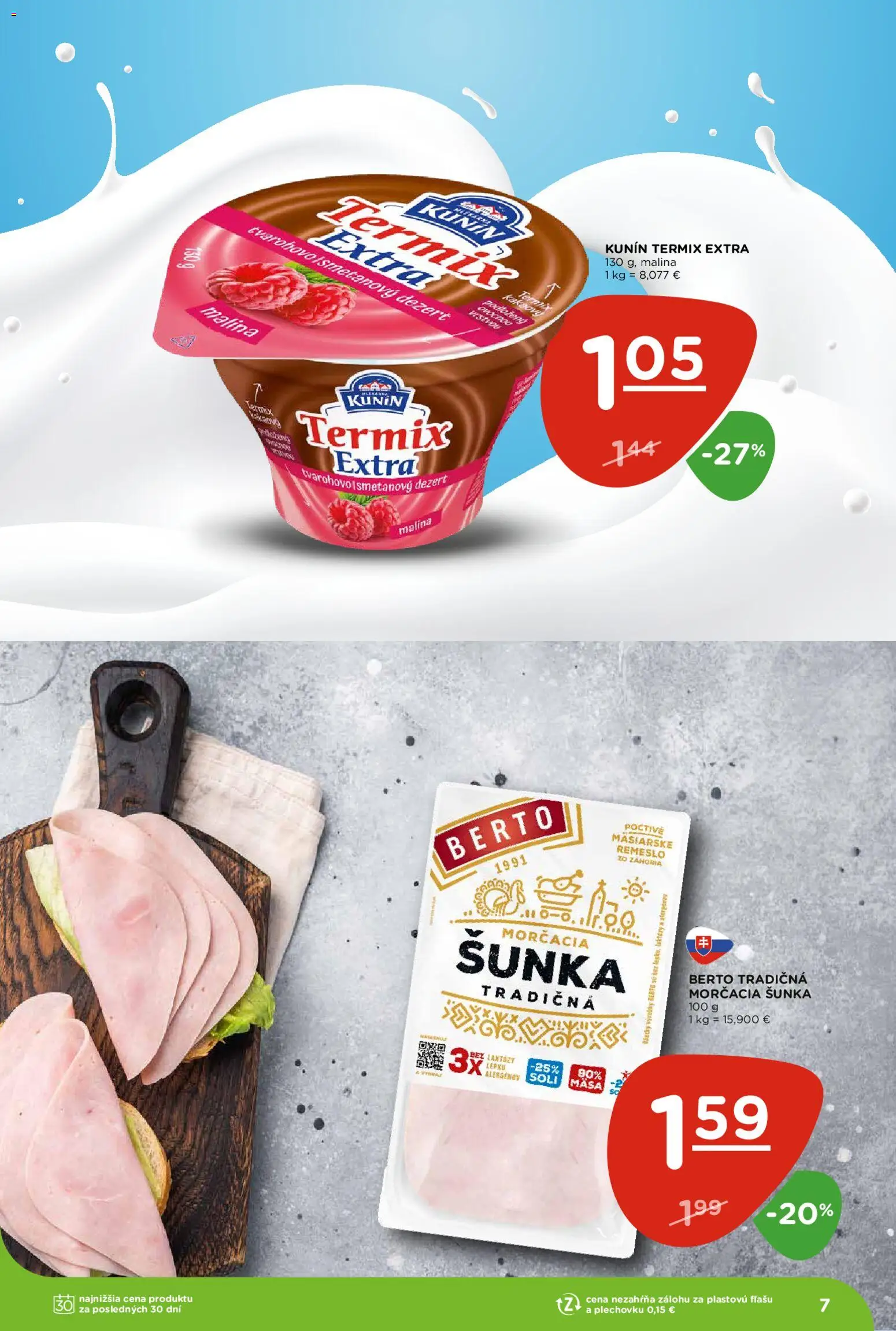 Nové Terno akcie – leták je platný od 15.01.2026 | Strana: 7 | Produkty: Šunka