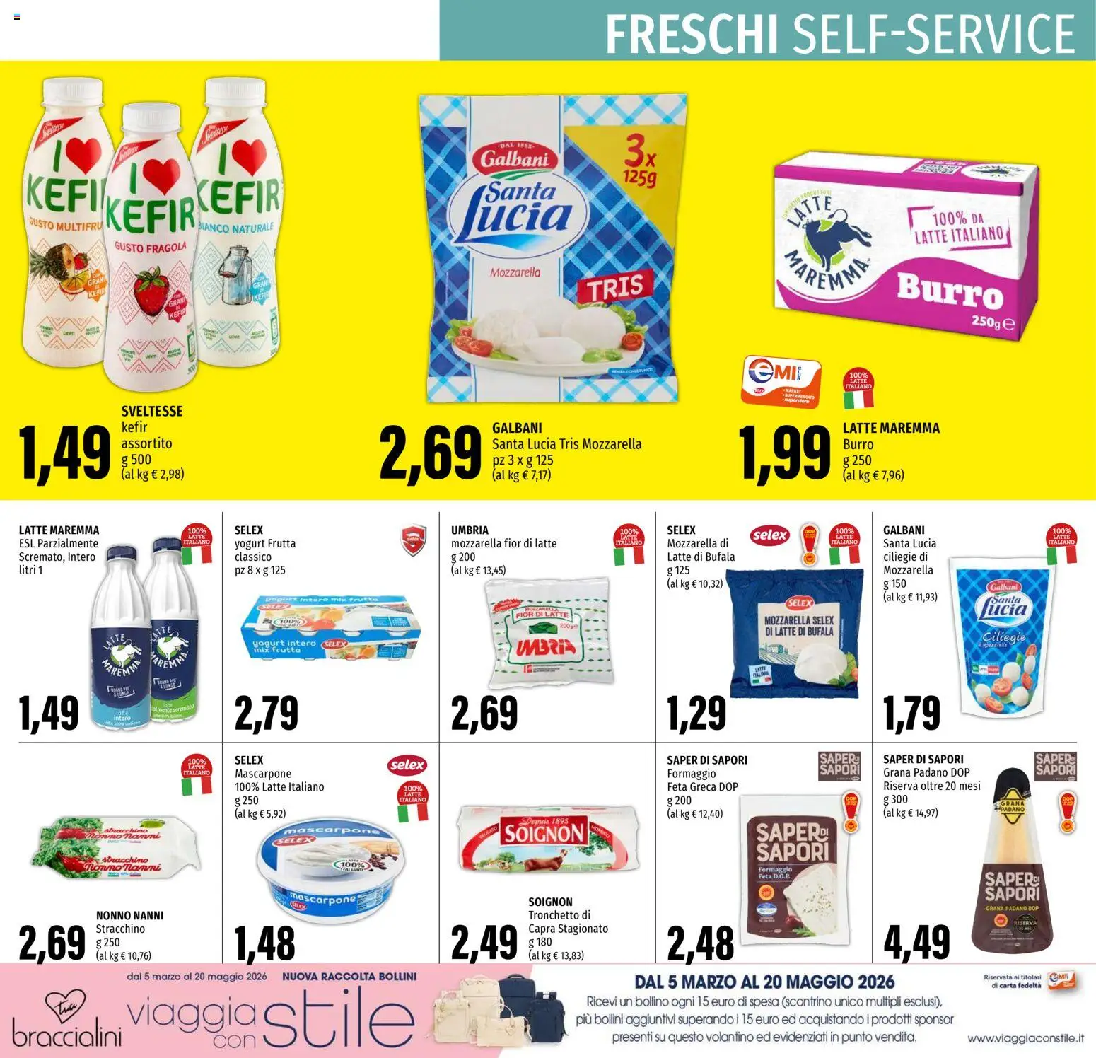Volantino EMI del 23.04.2026 | Pagina: 14 | Prodotti: Mozzarella, Stracchino, Feta, Mascarpone