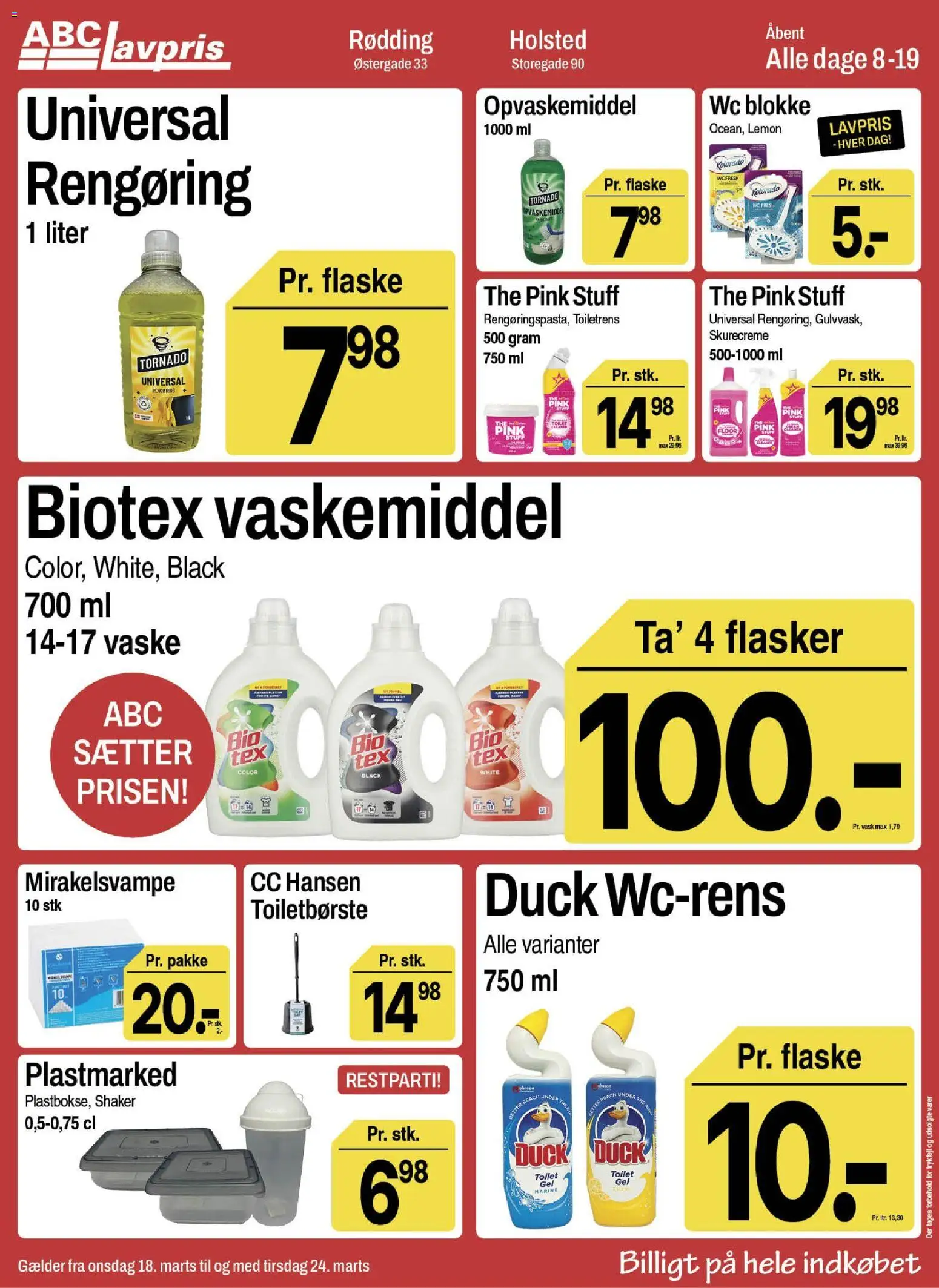 Abc Lavpris tilbudsavis – gyldig fra 18.03.2026 | Side: 11 | Produkter: Opvaskemiddel, Toilet