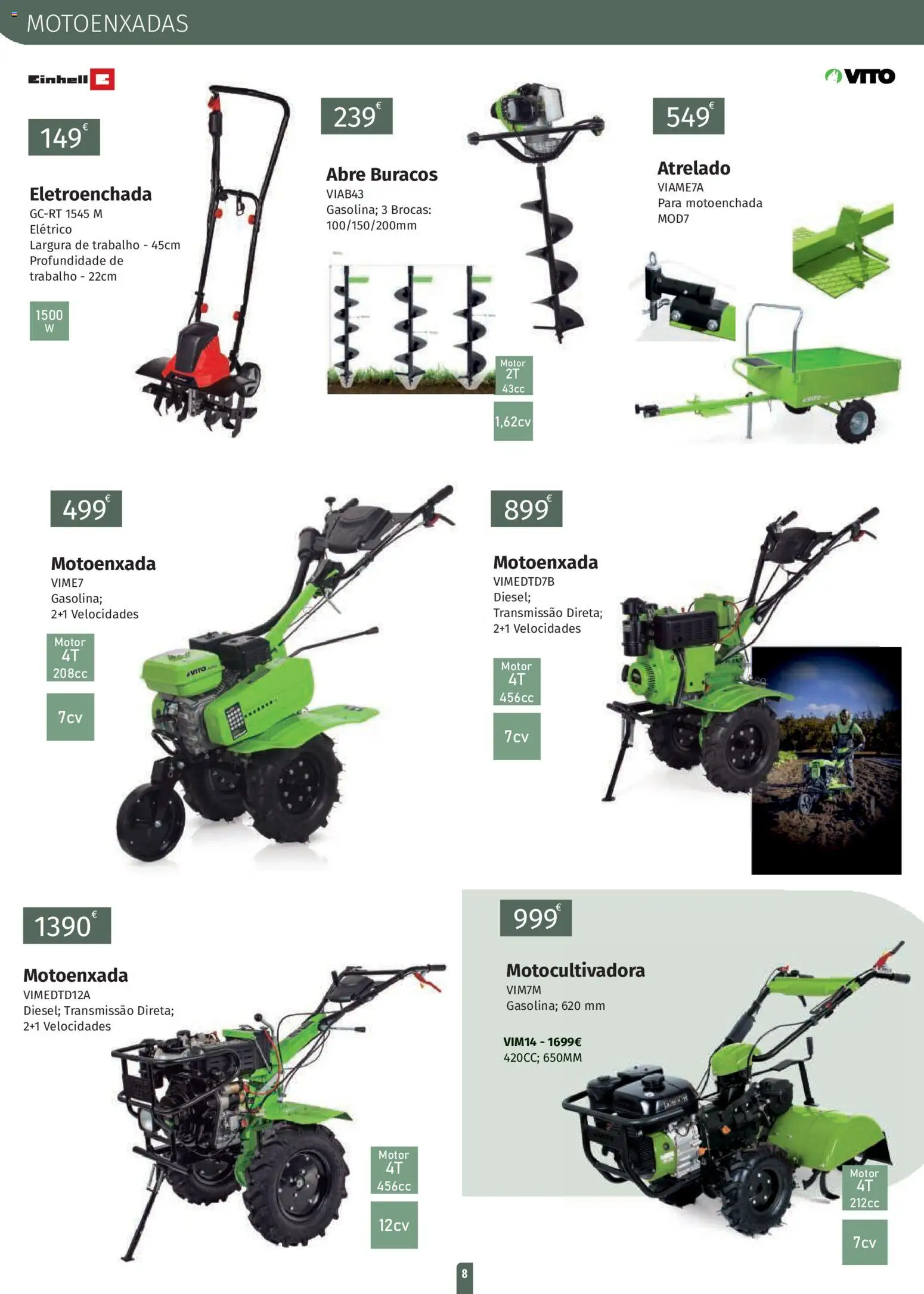 E.Leclerc folheto Jardim Fafe │ válido de 23.03.2026 | Página: 8 | Produtos: Motoenxada