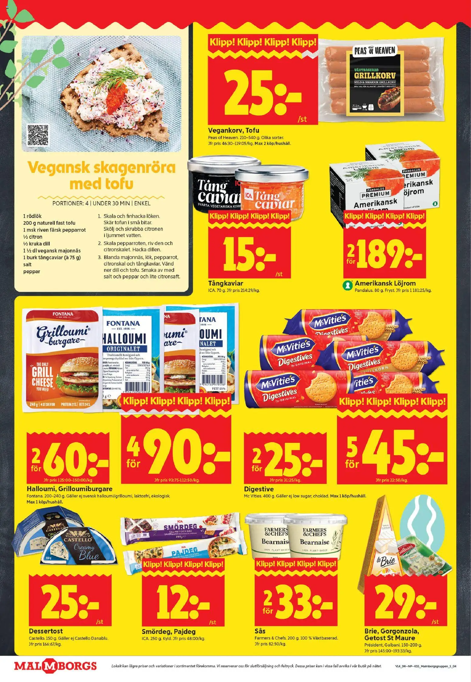 ICA Kvantum reklamblad aktuell från 30.03.2026 | Sida: 4 | Produkter: Salt, Ost, Rödlök, Citron