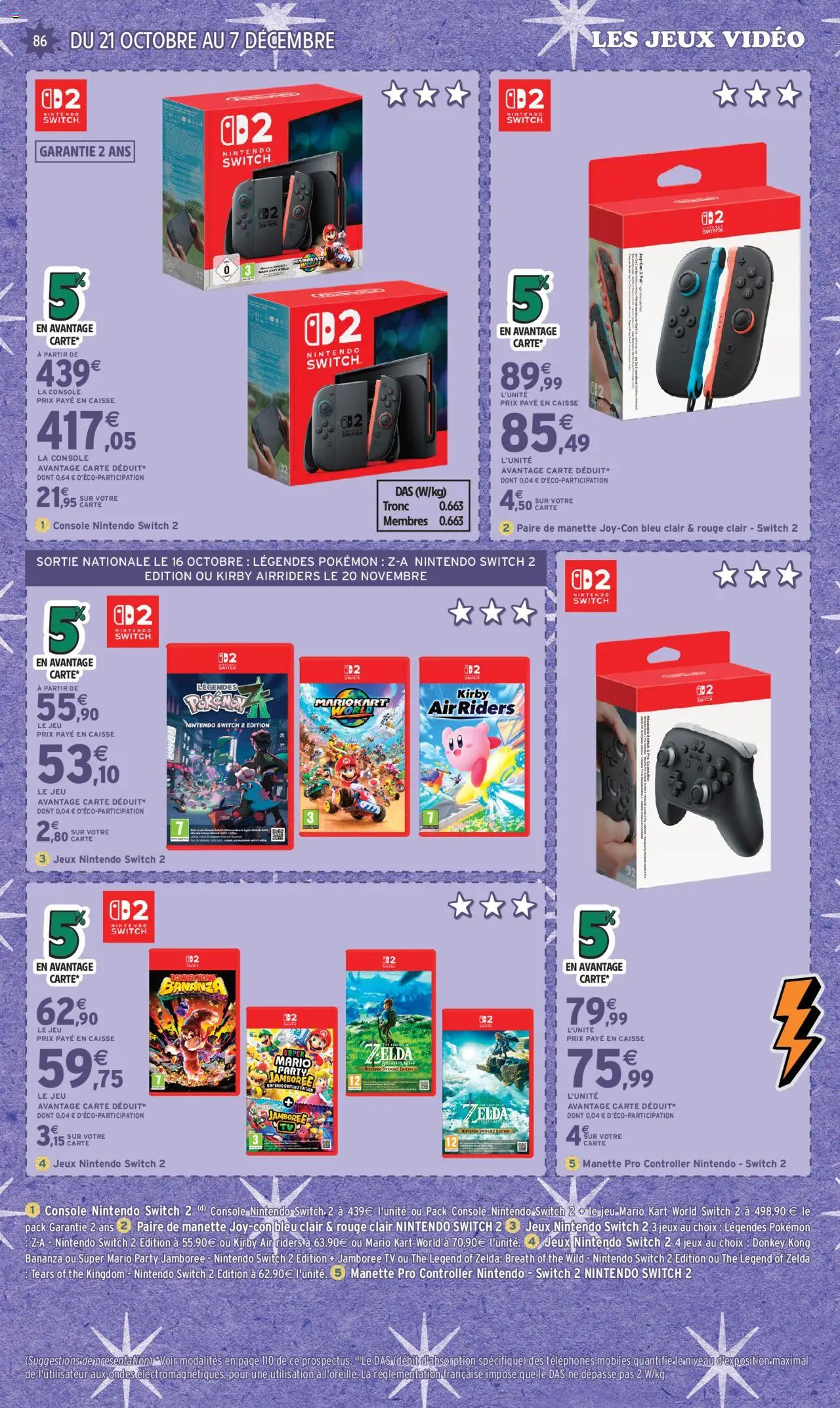 {H1} | Page: 86 | Produits: Vidéo, console Nintendo Switch, Jeux, Thé