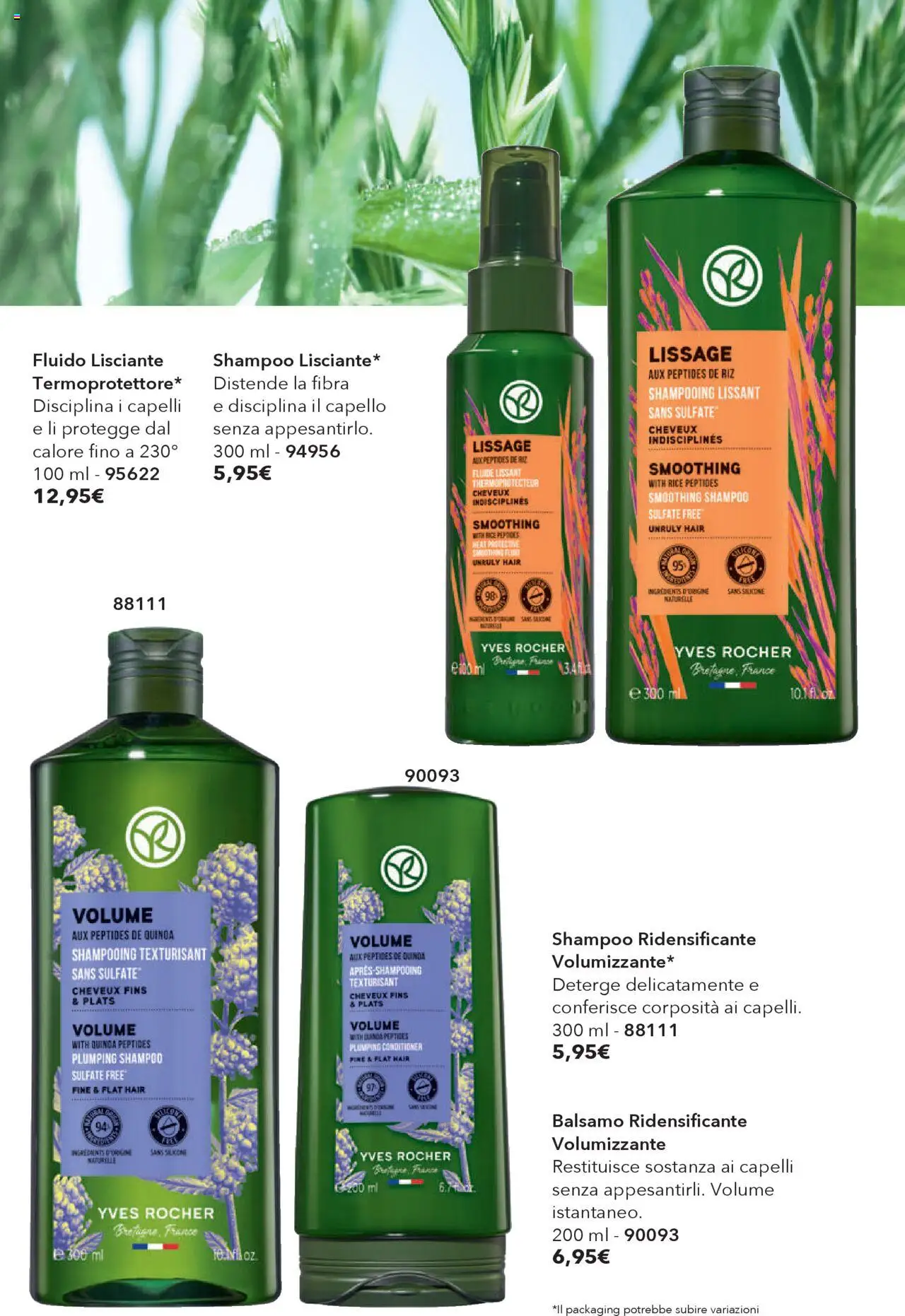 Volantino Yves Rocher del 31.07.2025 | Pagina: 70 | Prodotti: Shampoo, Balsamo, Quinoa