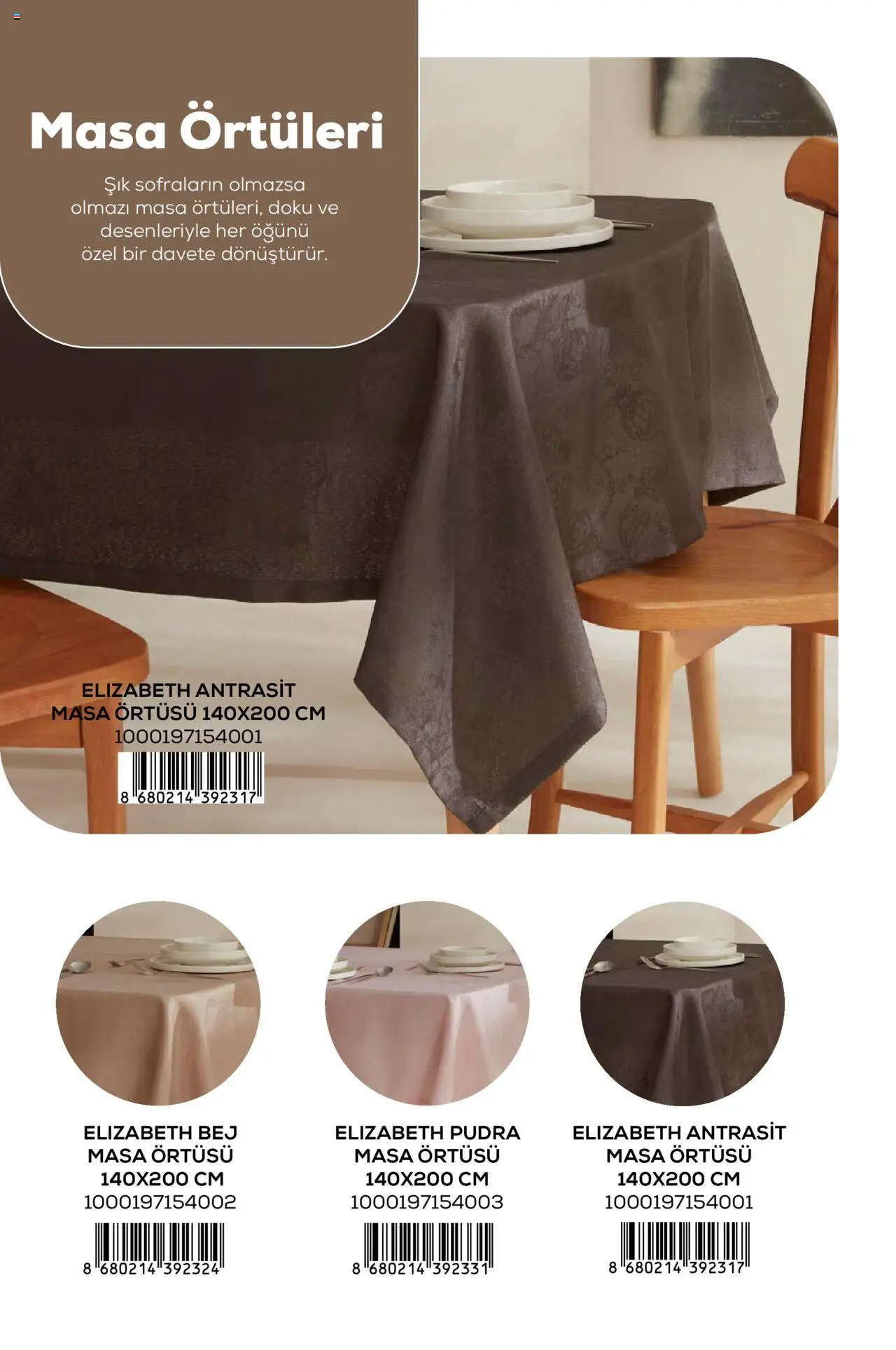 Karaca Home Katalog - 01.03.2025 tarihinden itibaren geçerlidir | Sayfa: 28 | Ürünler: Masa, Pudra, Masa örtüsü