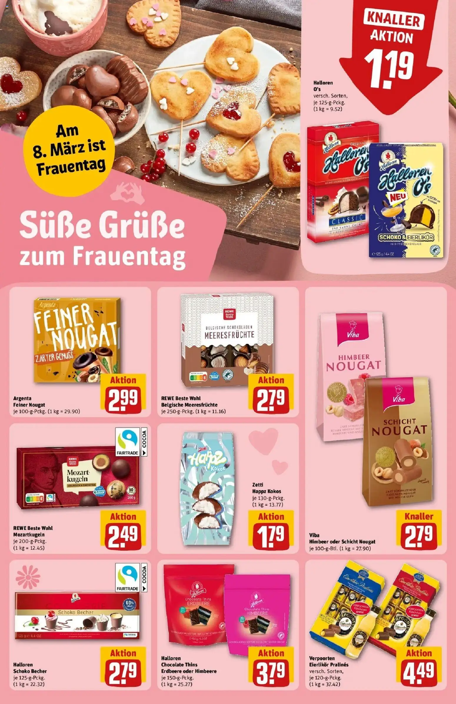 Rewe Prospekt Elsterwerda	 – gültig ab 02.03.2026 | Seite: 20 | Produkte: Schokolade, Meeresfrüchte, Himbeere, Sahne