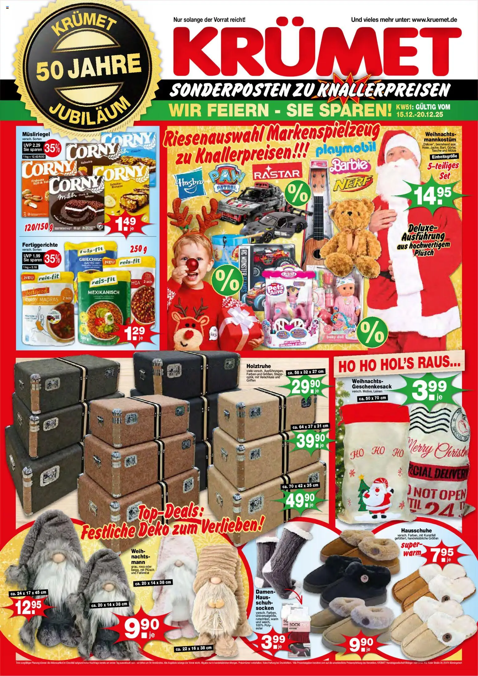 KRÜMET Prospekt – gültig ab 15.12.2025 | Seite: 1 | Produkte: Tasche, Monster, Socken, Hausschuhe