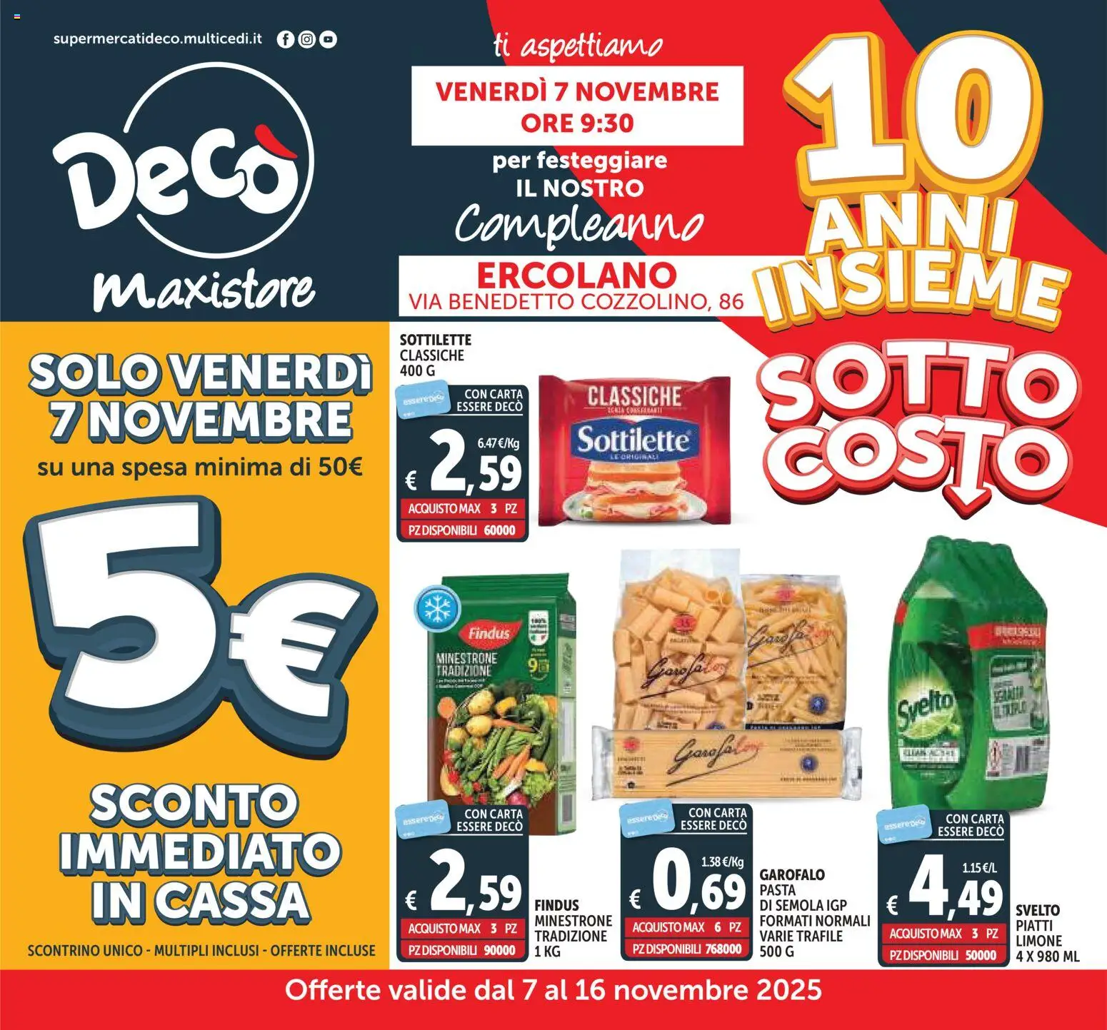 Volantino Decò del 07.11.2025 | Pagina: 1