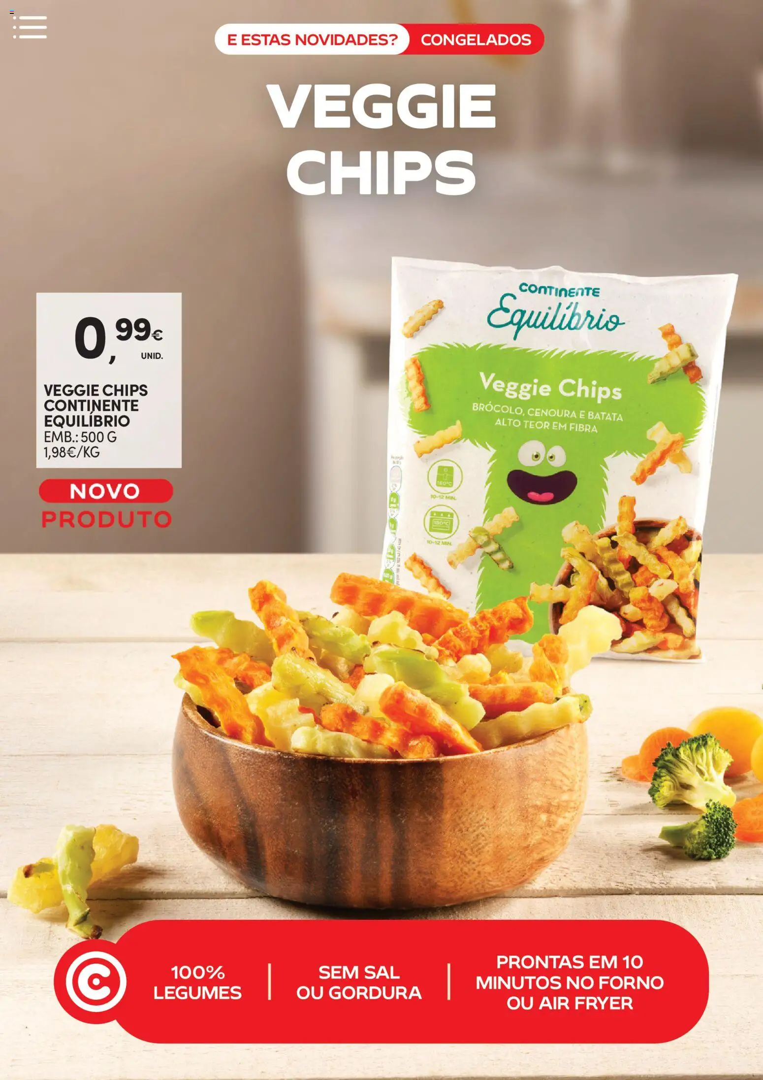 Continente - Novidades de que toda a gente gosta │ válido de 10.02.2026 | Página: 22 | Produtos: Batata, Forno, Air fryer, Sal