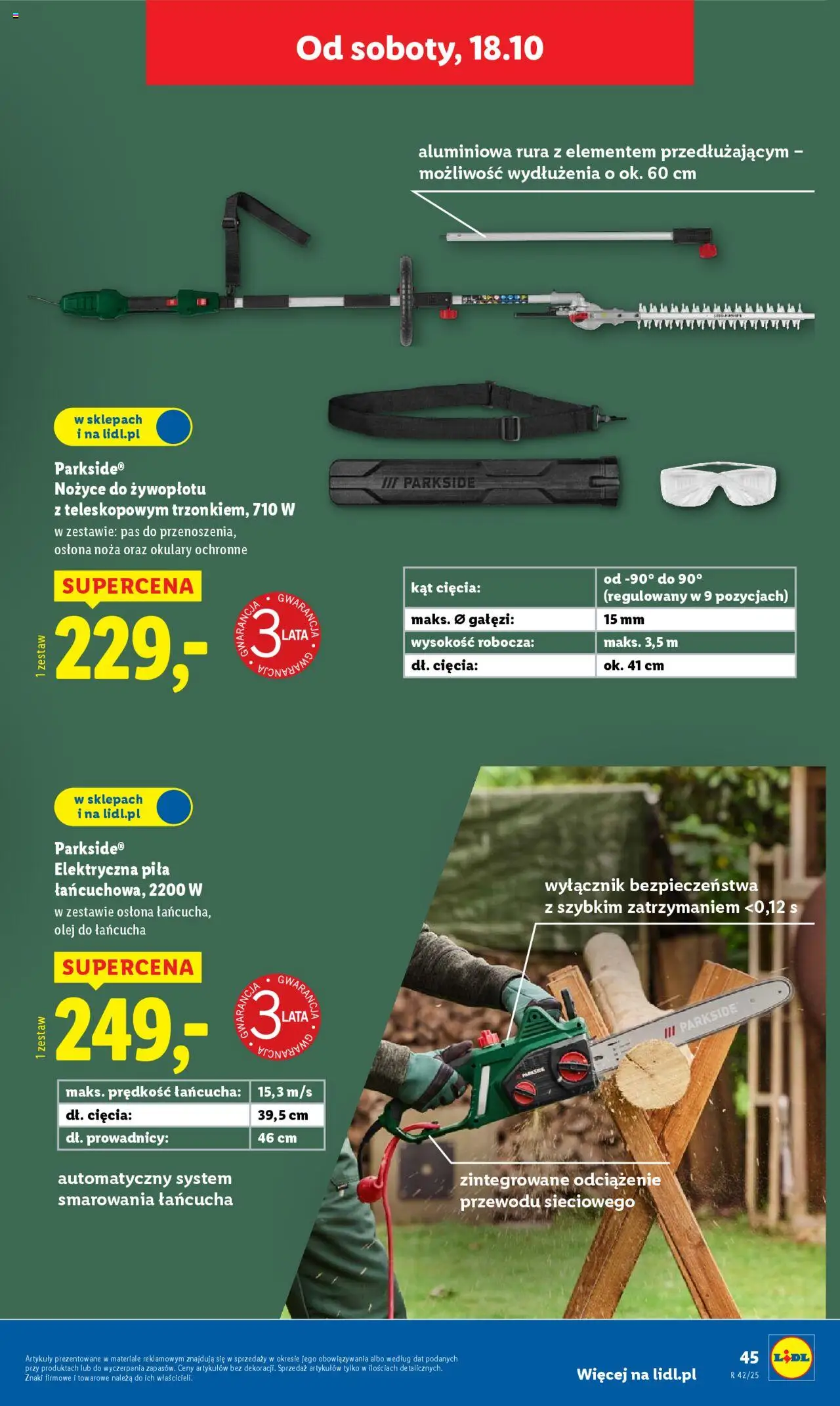Lidl Katalog od 13.10.2025 | Strona: 53 | Produkty: Okulary, Olej, Nożyce do żywopłotu